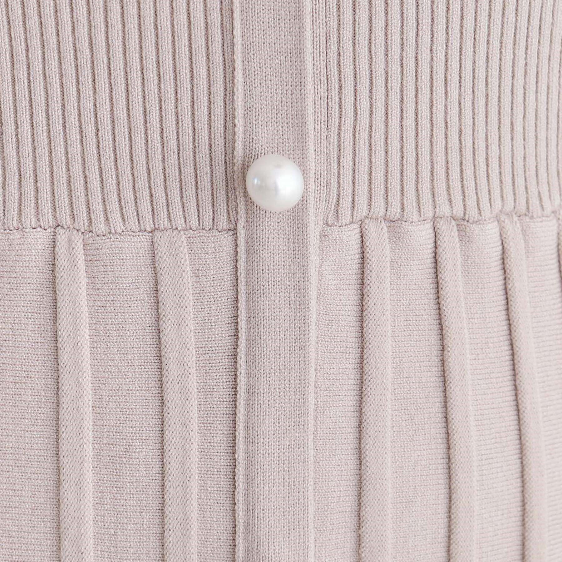 index「《美人百花掲載》パール調デザインバイカラーニットワンピース【洗濯機洗い可】」|ワンピース|