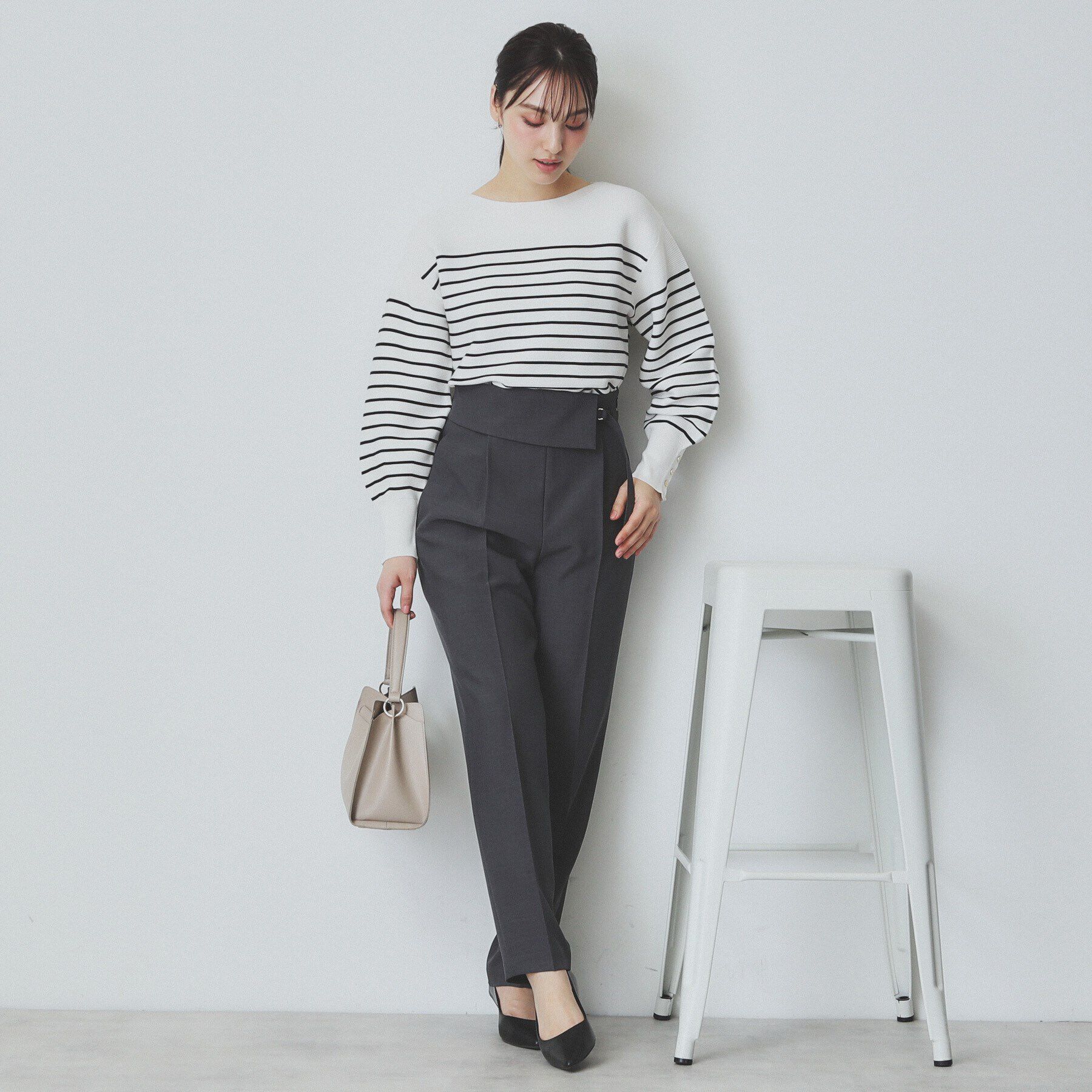 index「《6color》ガーターボートネックニット【UV/洗濯機洗い可】」|ニット・セーター|