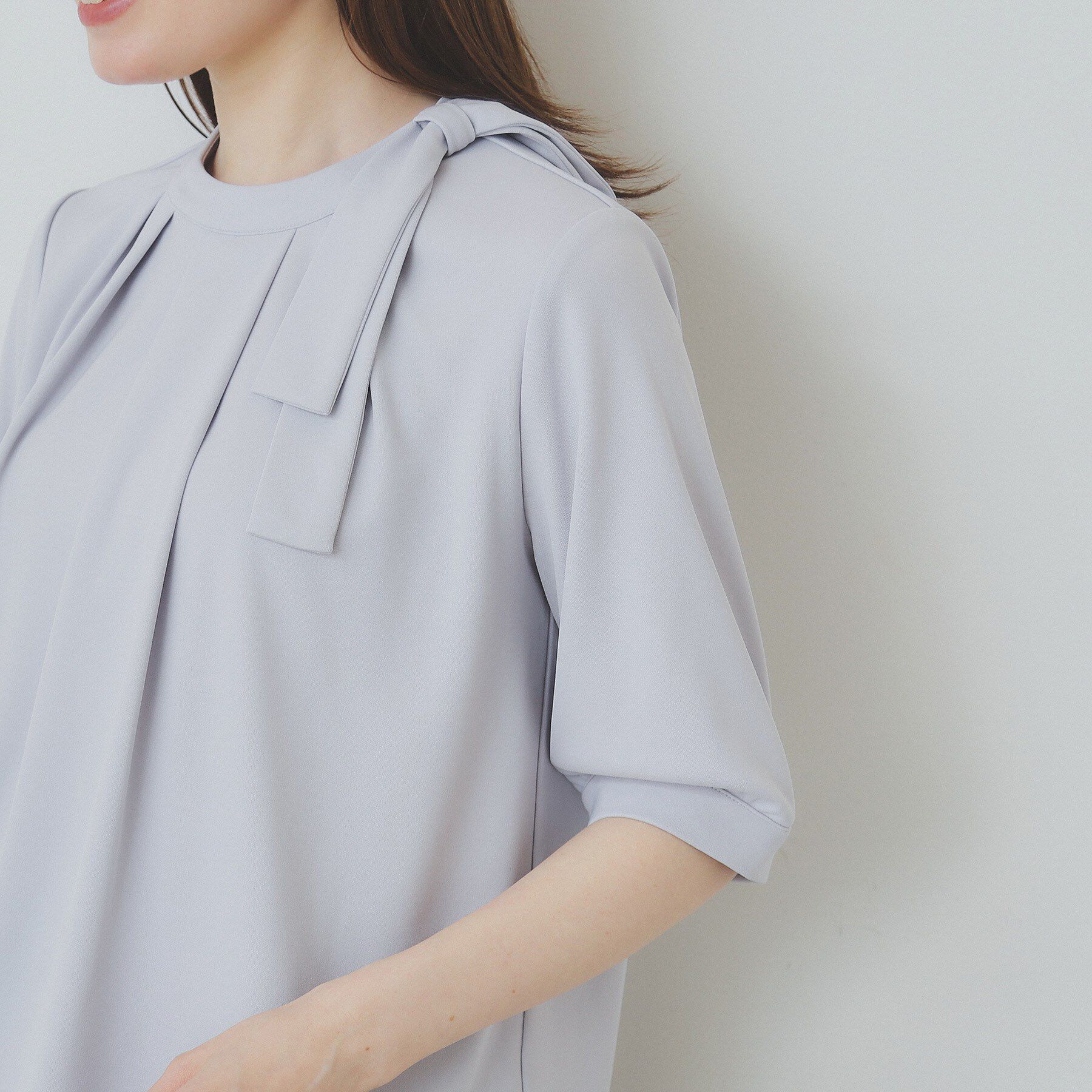 index「サイドリボンデザイントップス【UV/接触冷感/吸水速乾/洗濯機洗い可】」|シャツ・ブラウス|