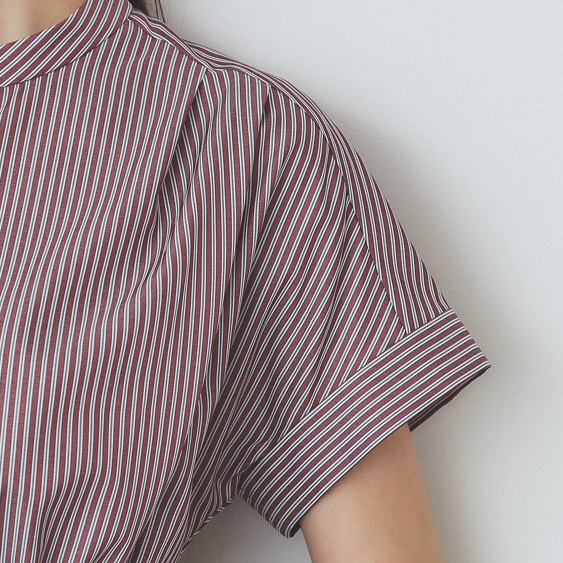 index「《XS-LLサイズ》マルチストライプシャツワンピース【洗濯機洗い可/イージーアイロン/防シワ】」|ワンピース|