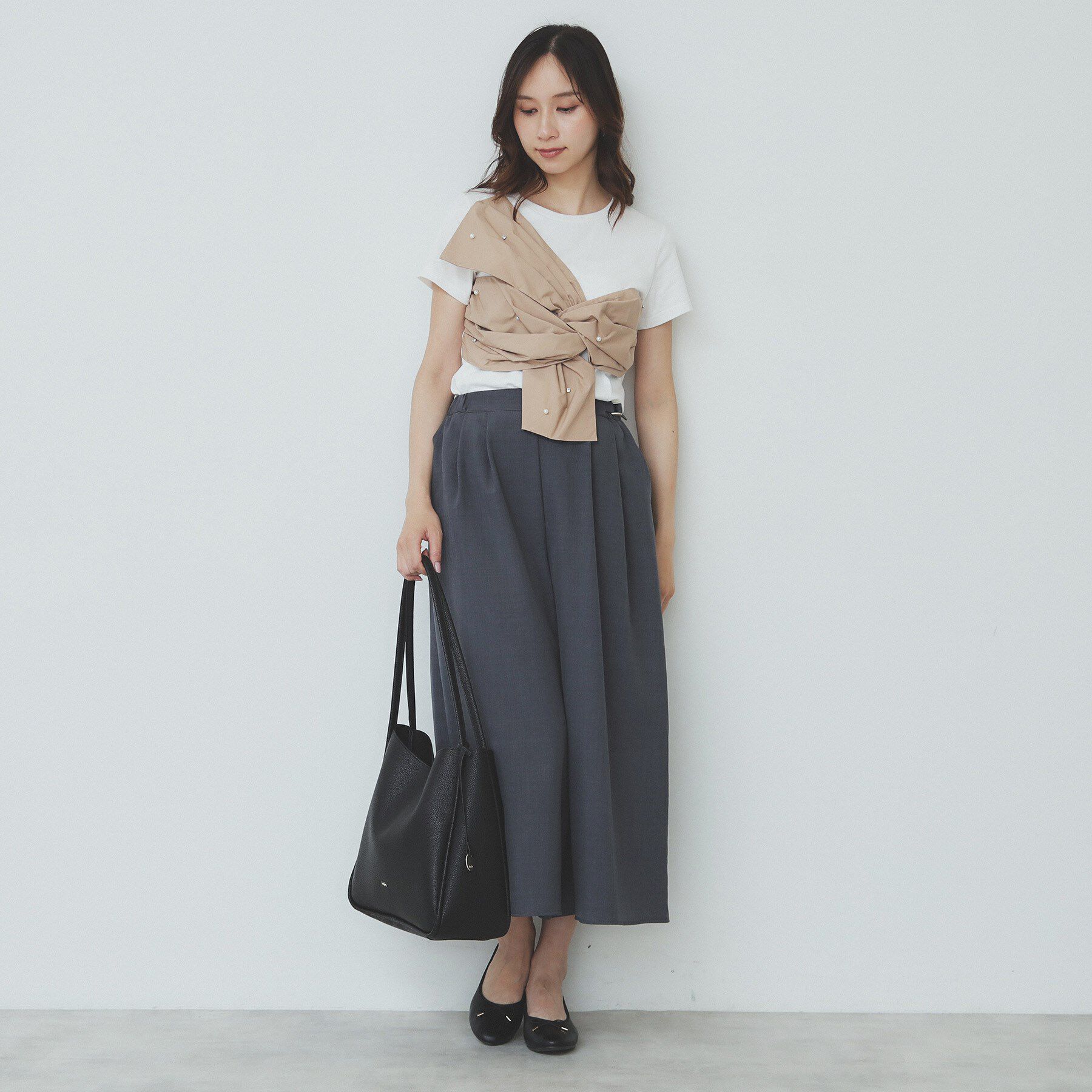 index「サイドタブデザインスカンツ【洗濯機洗い可/吸水速乾/防シワ/抗ピル/イージーアイロン】」|その他|