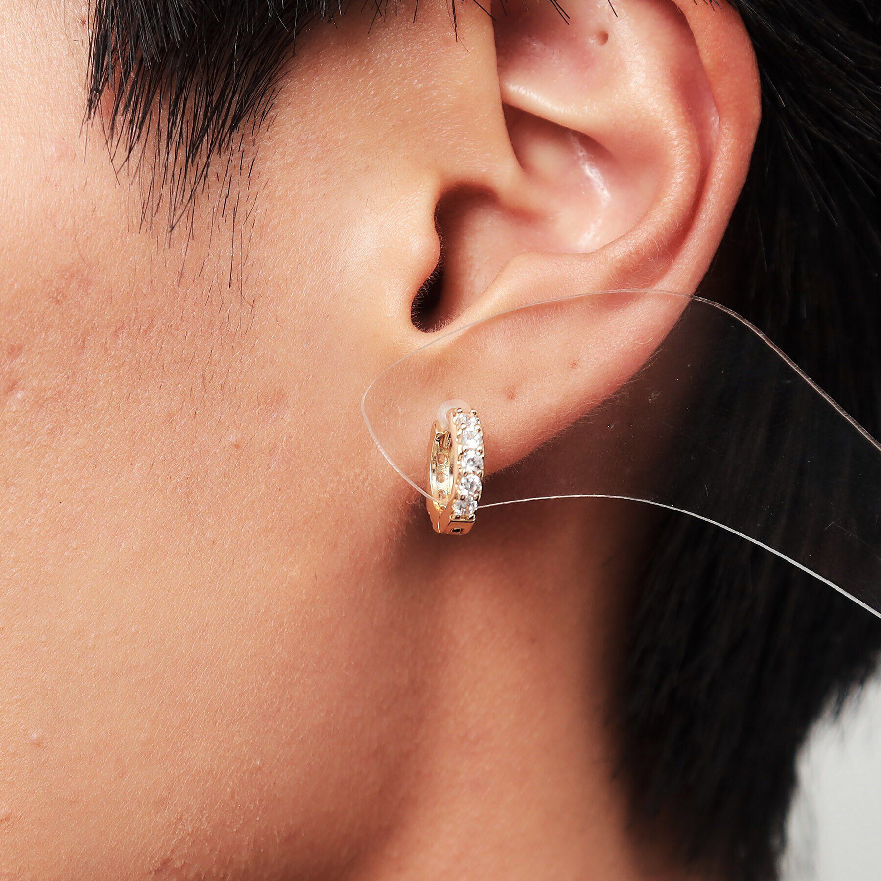 OPAQUE.CLIP「キュービックワンタッチピアス」|ピアス|