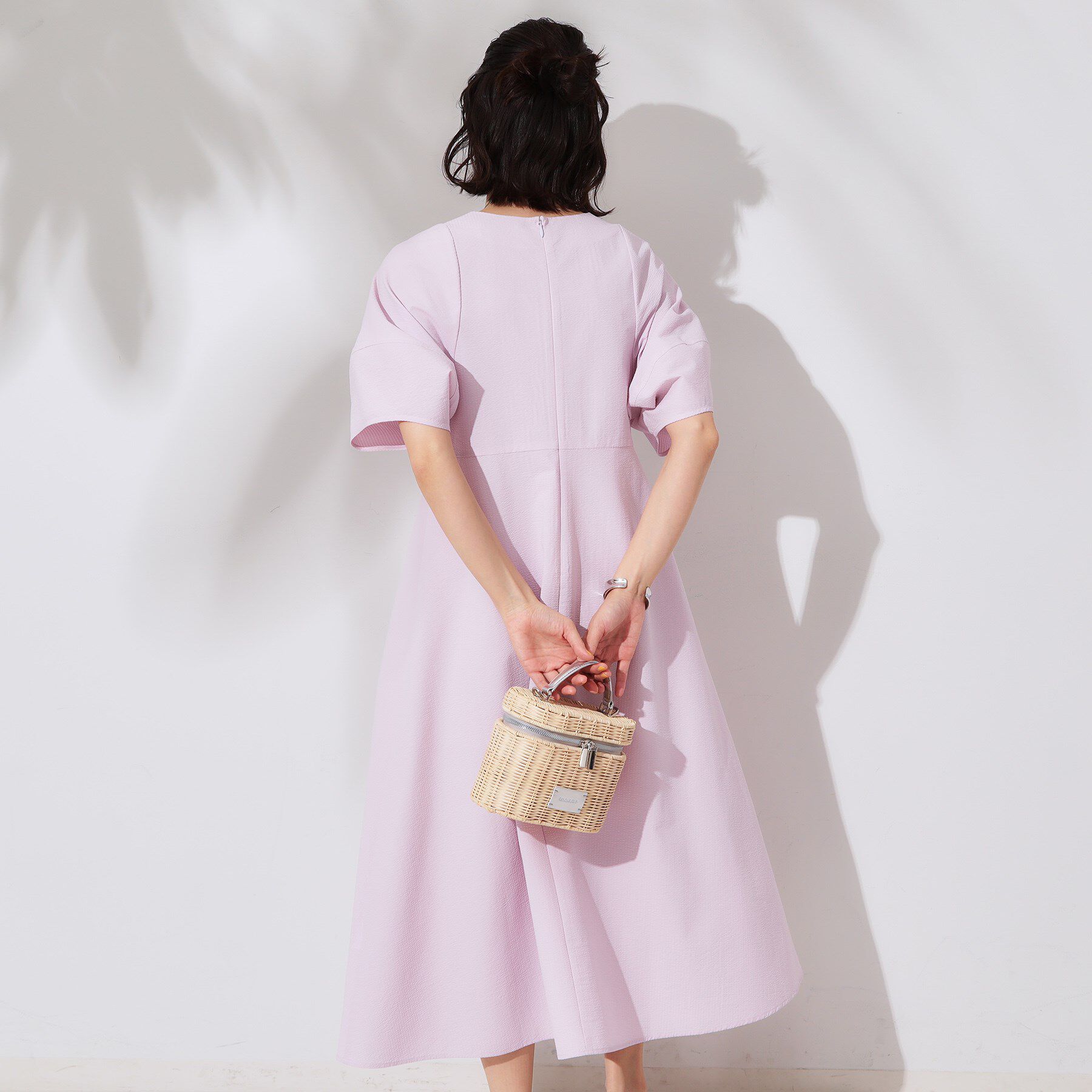 OPAQUE.CLIP「サッカーストライプワンピース【吸水速乾/イージーアイロン/洗濯機洗い可】」|ワンピース|