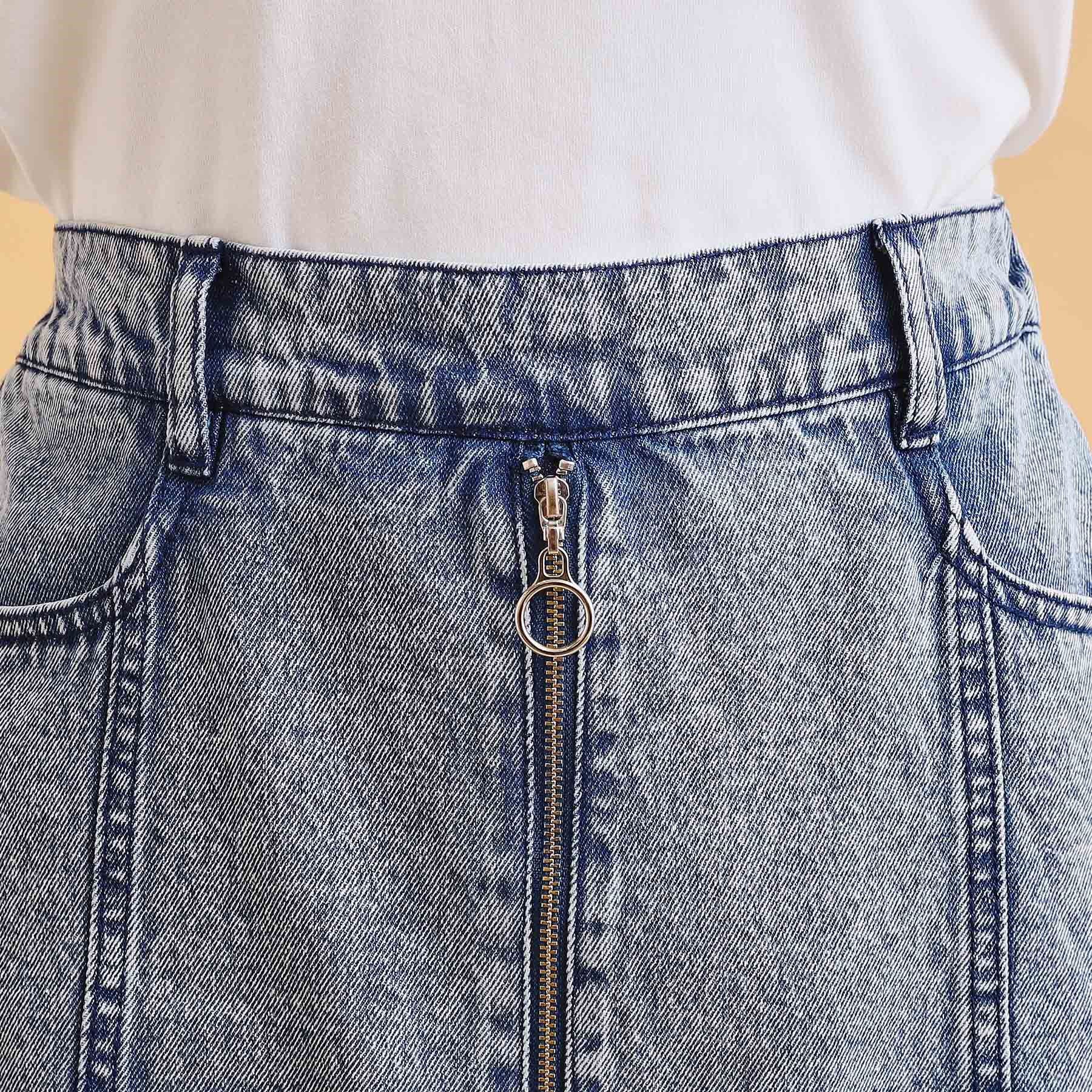 PINK-latte「リングジップ台形スカート」|スカート|