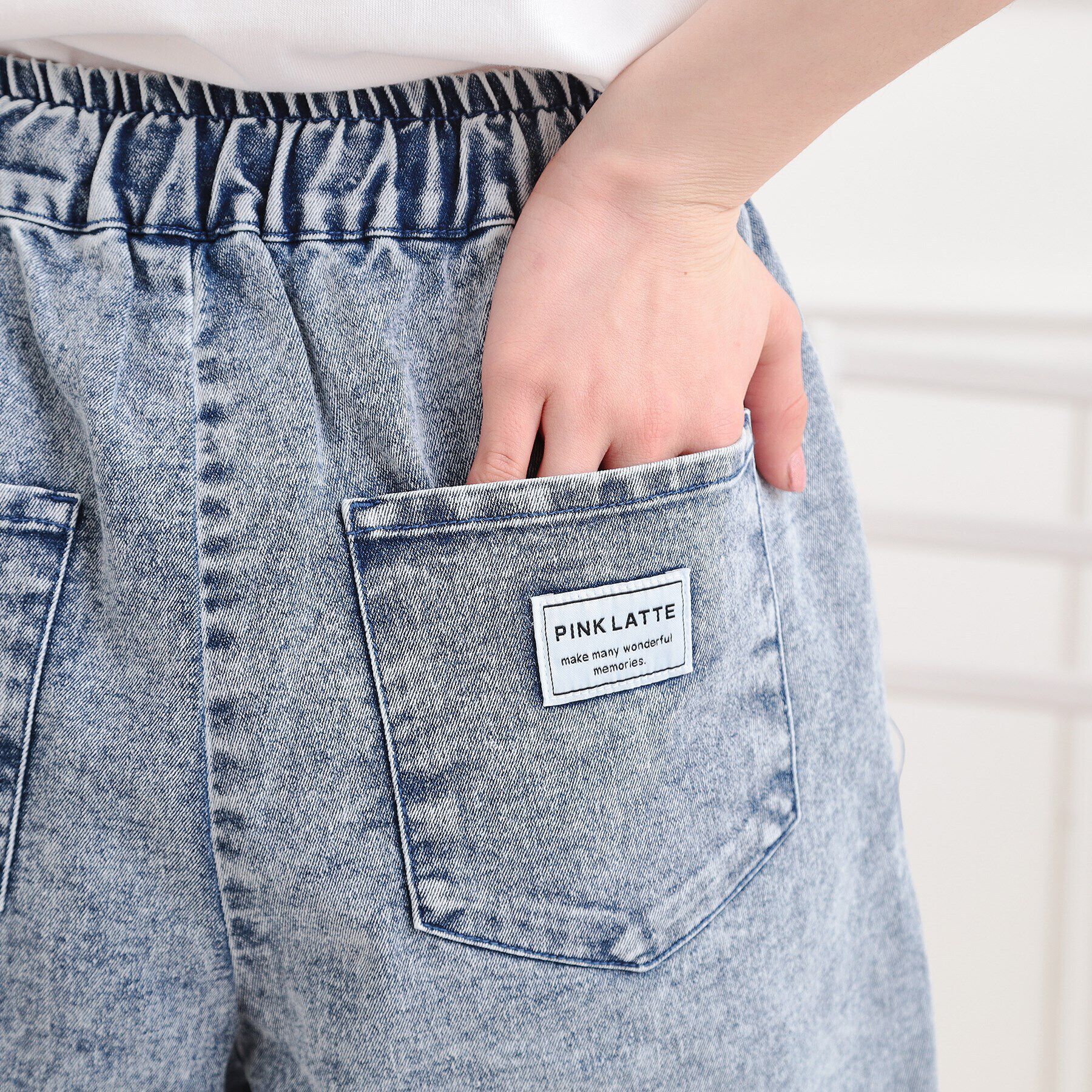 PINK-latte「イージーショートパンツ」|キュロット|