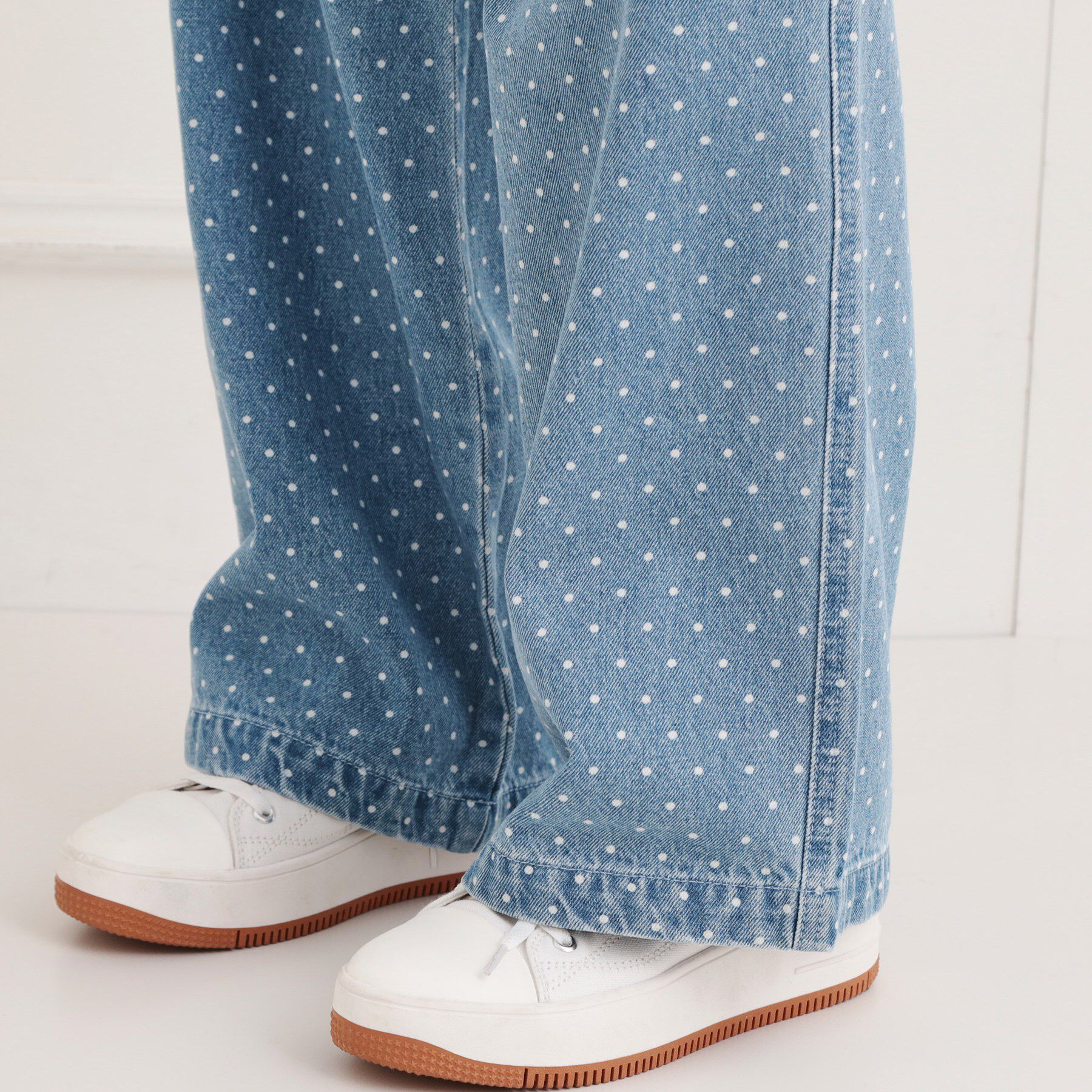 PINK-latte「ドット柄デニムパンツ」|その他|