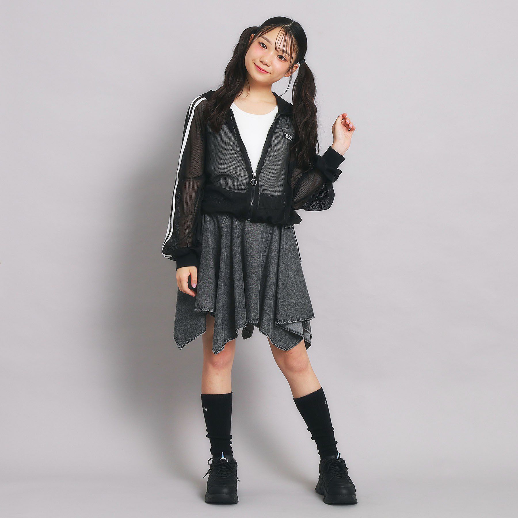 PINK-latte「変形ヘムスカート」|スカート|