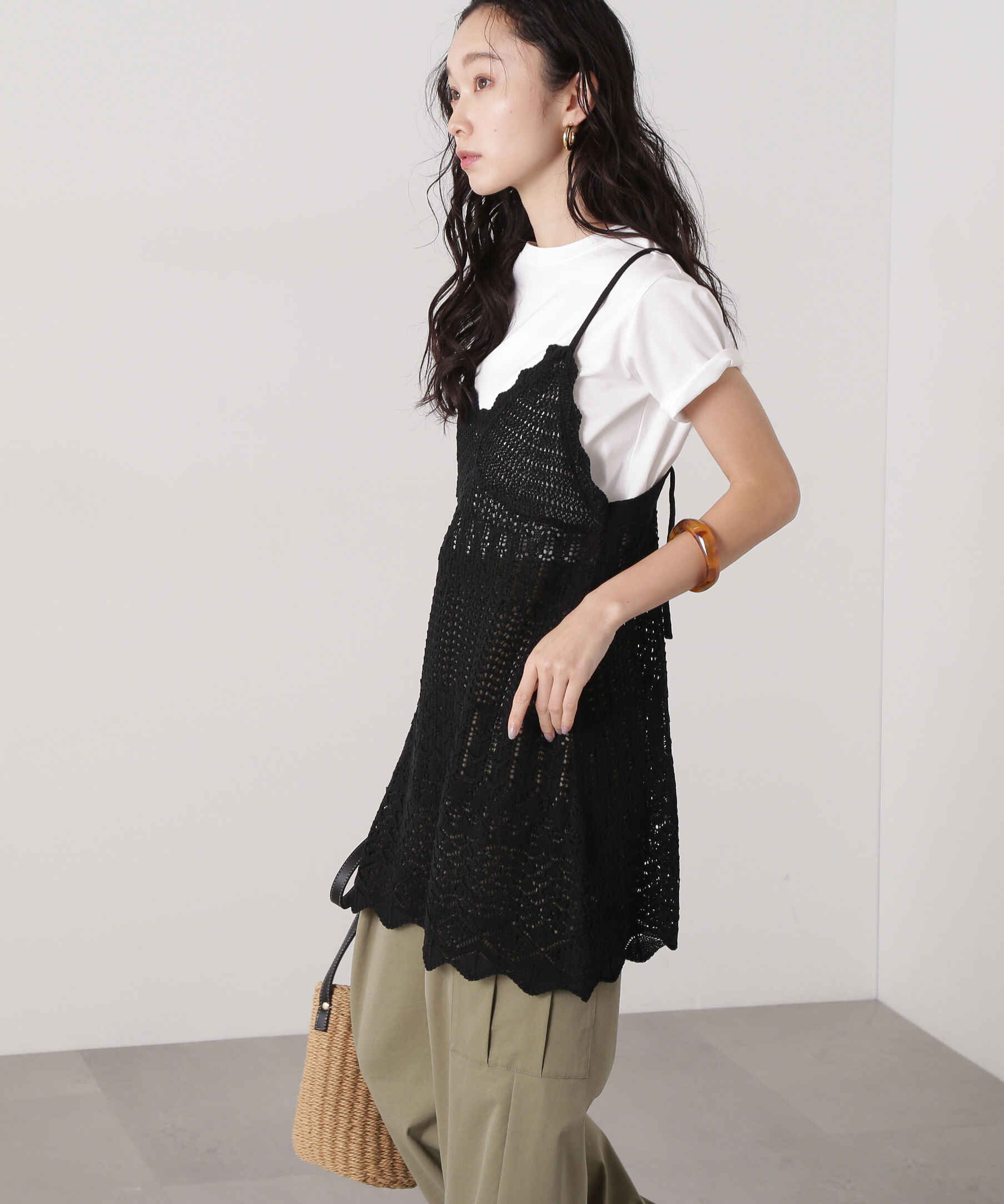  「カギアミ風ニットビスチェ」|ニット・セーター|