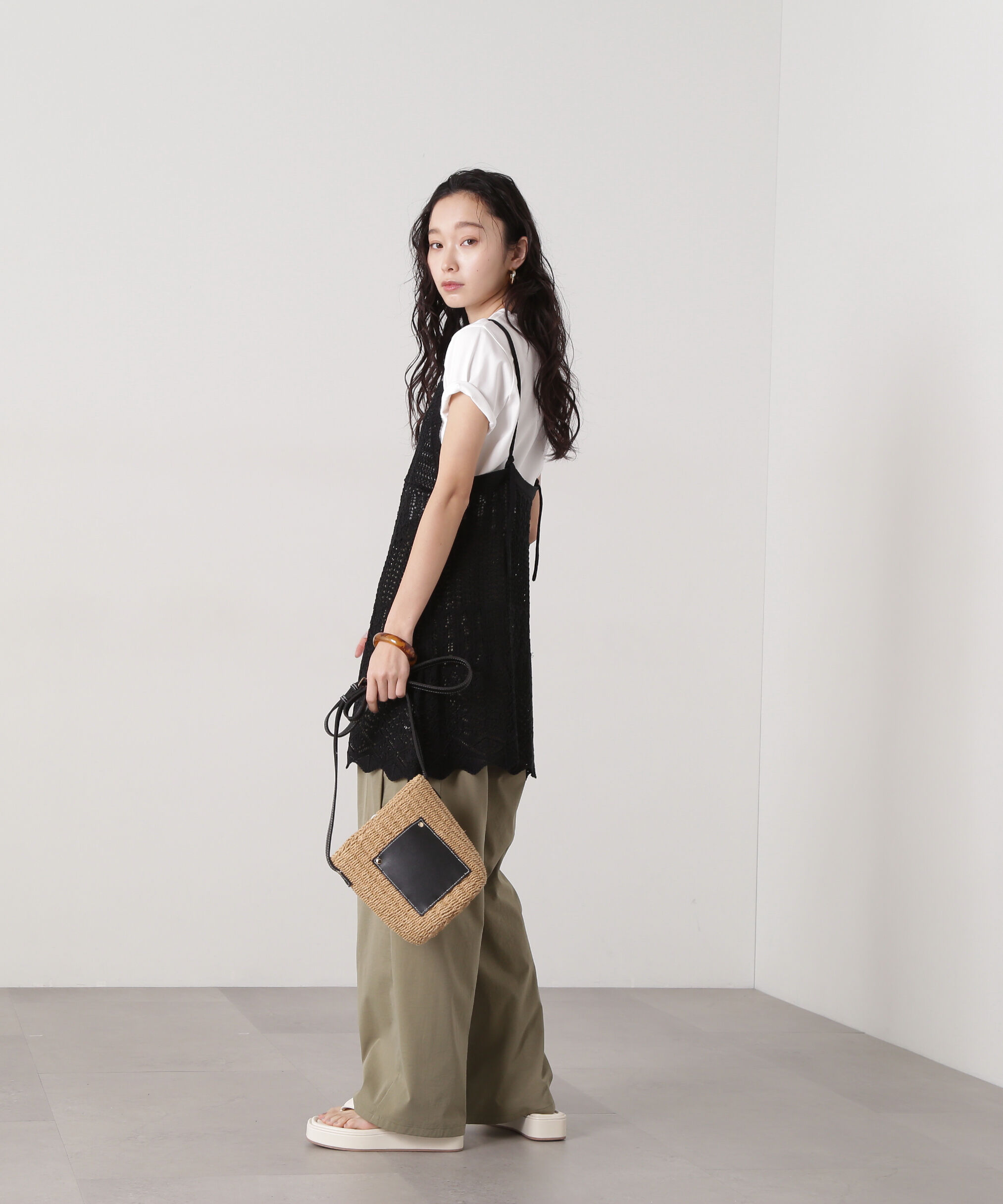  「カギアミ風ニットビスチェ」|ニット・セーター|