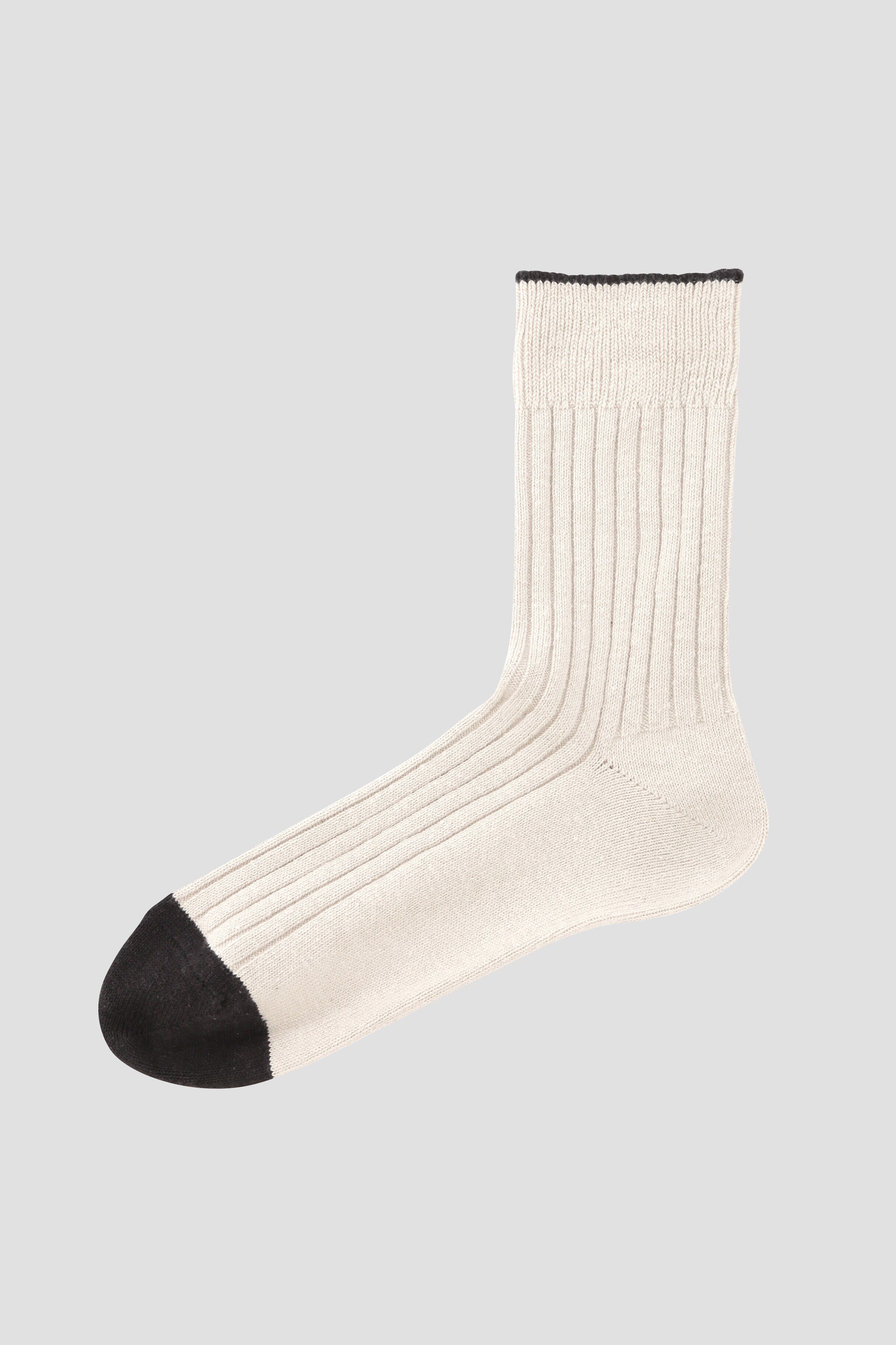 MHL.「BI-COLOUR COTTON SOCKS」|ソックス|ECRU2