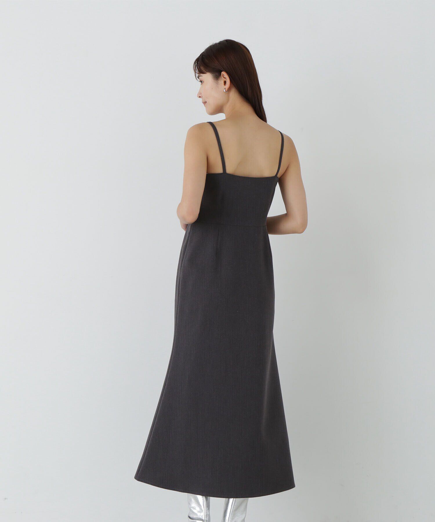  「フリルニットカーディガン＆キャミワンピース」|ワンピース|