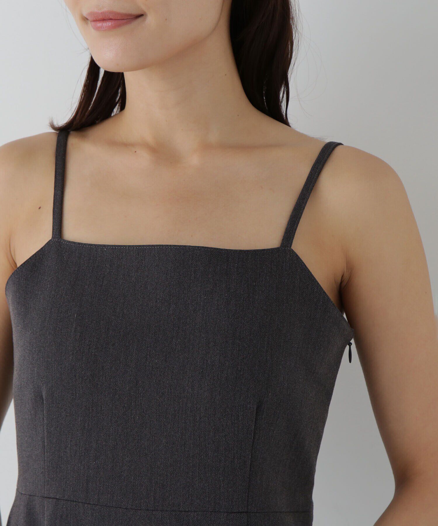  「フリルニットカーディガン＆キャミワンピース」|ワンピース|