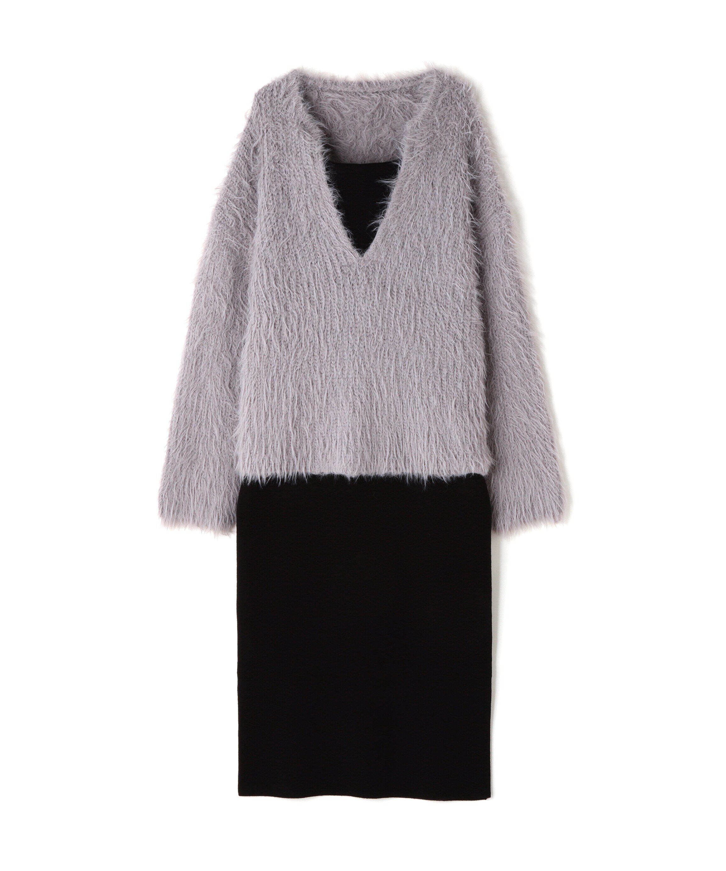  「フェザーニットセットキャミワンピース」|ワンピース|