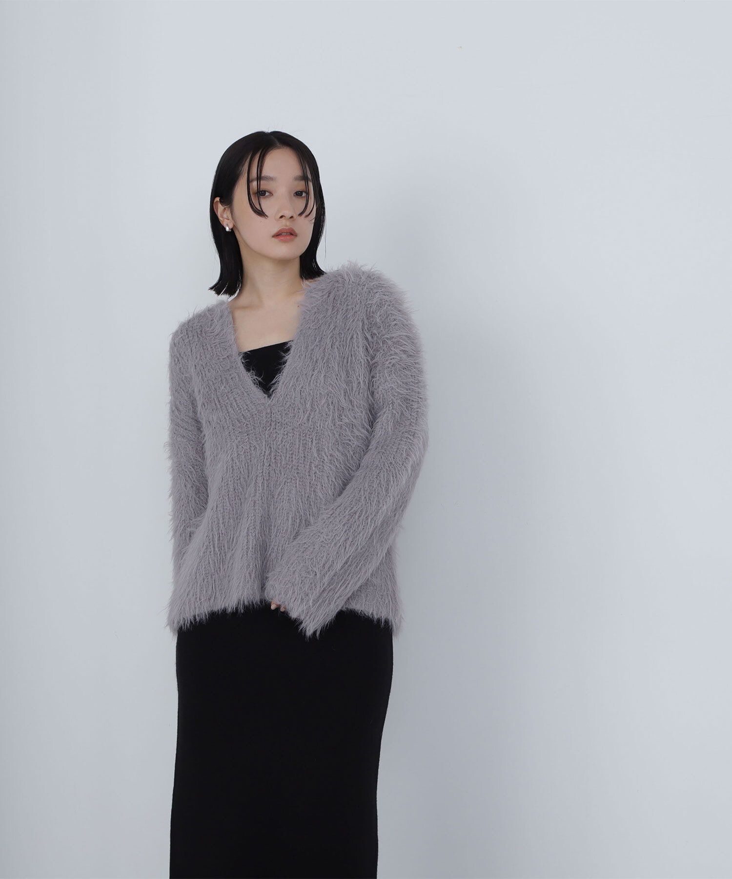  「フェザーニットセットキャミワンピース」|ワンピース|