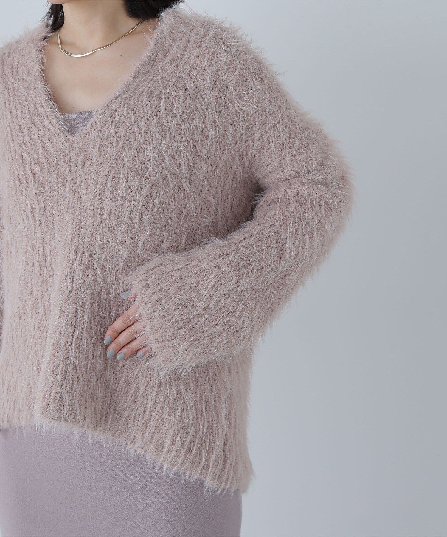  「フェザーニットセットキャミワンピース」|ワンピース|