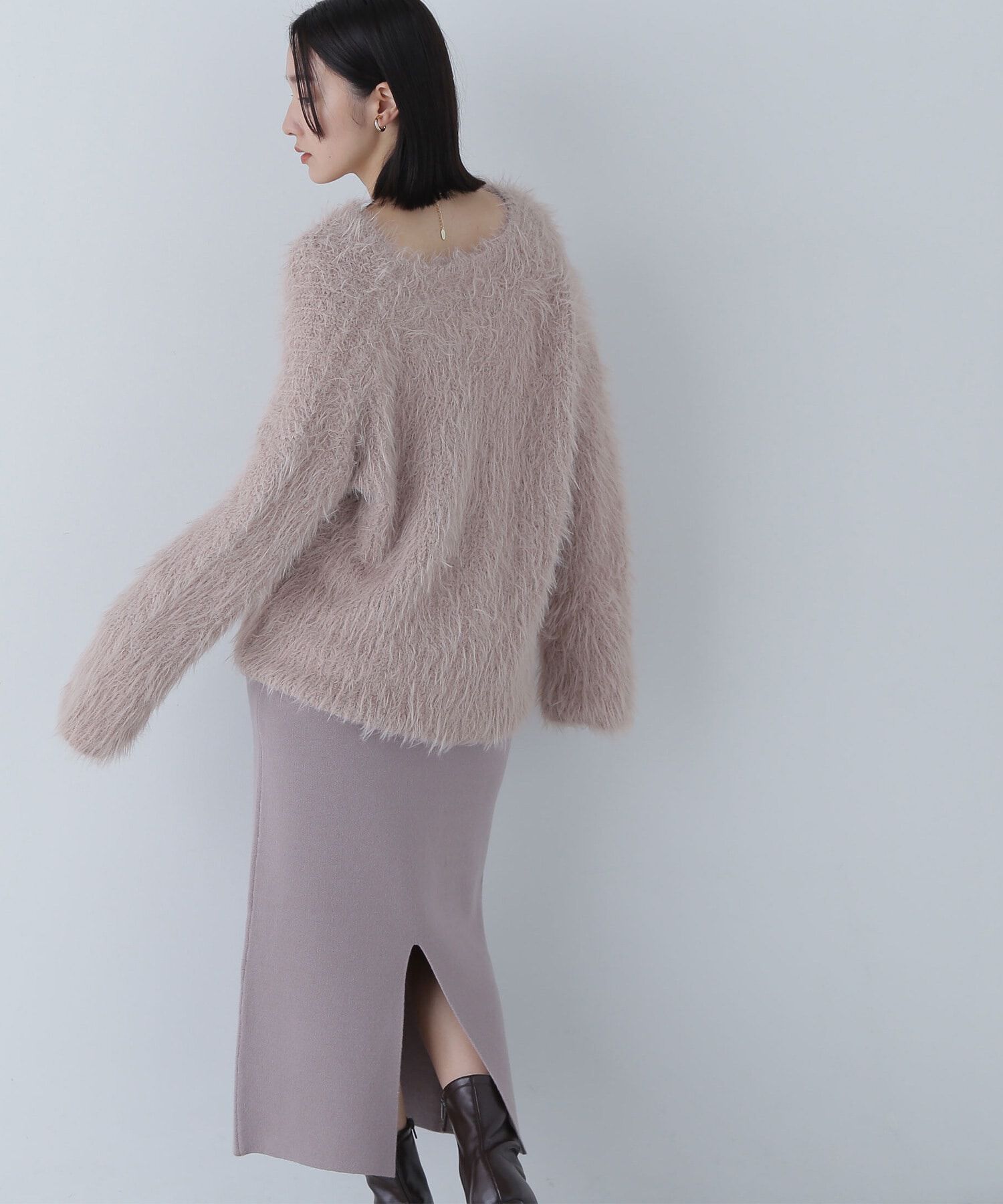  「フェザーニットセットキャミワンピース」|ワンピース|