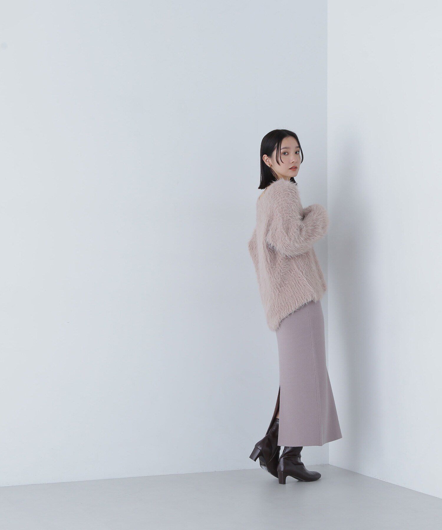  「フェザーニットセットキャミワンピース」|ワンピース|