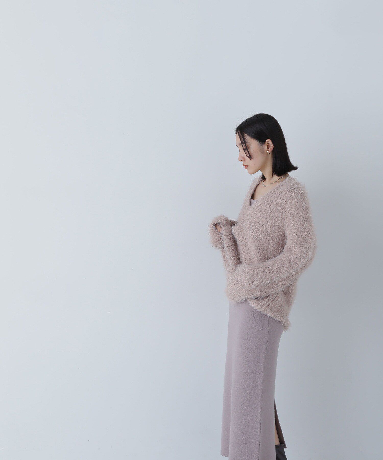  「フェザーニットセットキャミワンピース」|ワンピース|