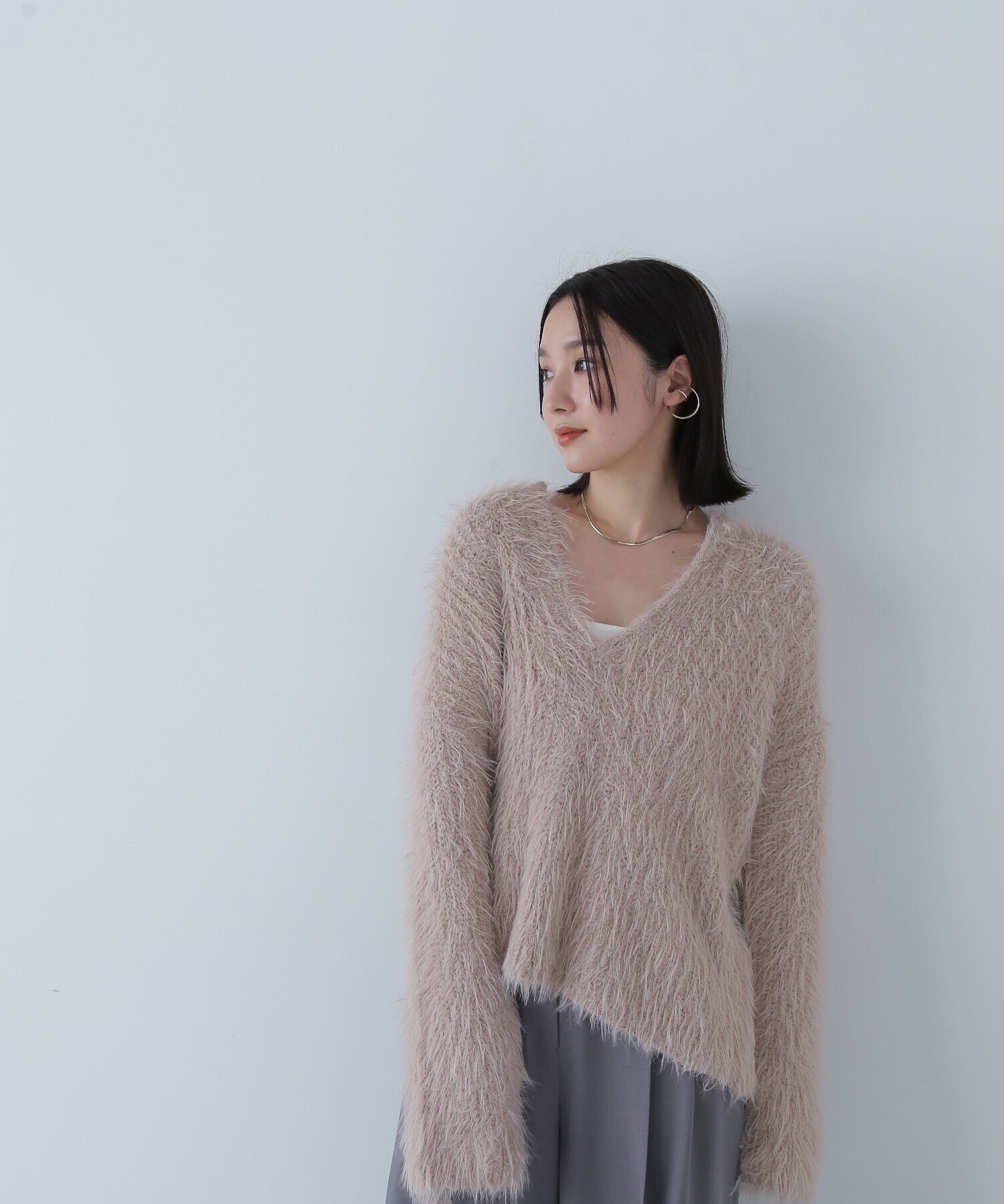  「フェザーニットセットキャミワンピース」|ワンピース|