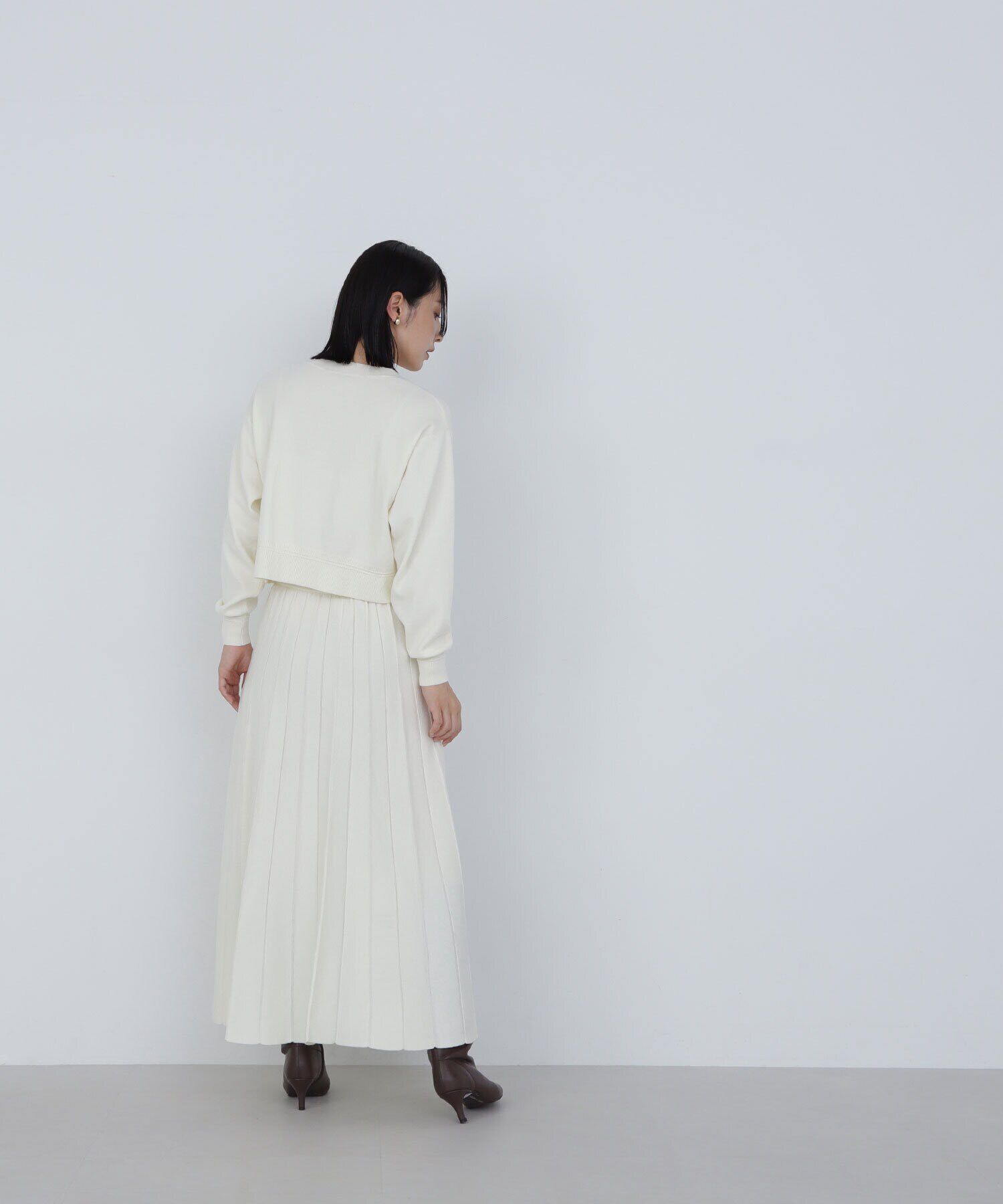  「プリーツニットセットアップ」|ワンピース|