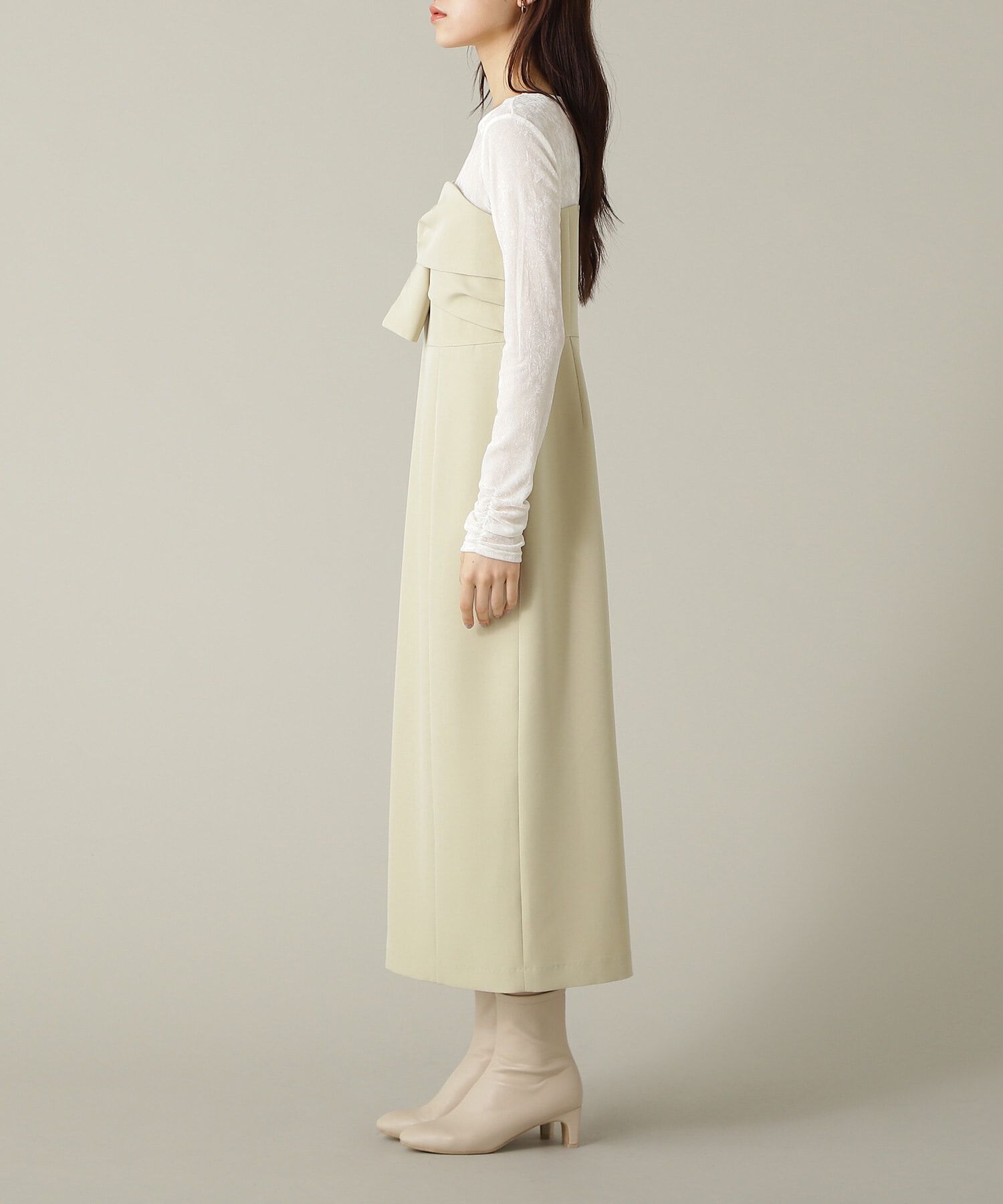  「ベロアドッキングナローワンピース」|ワンピース|