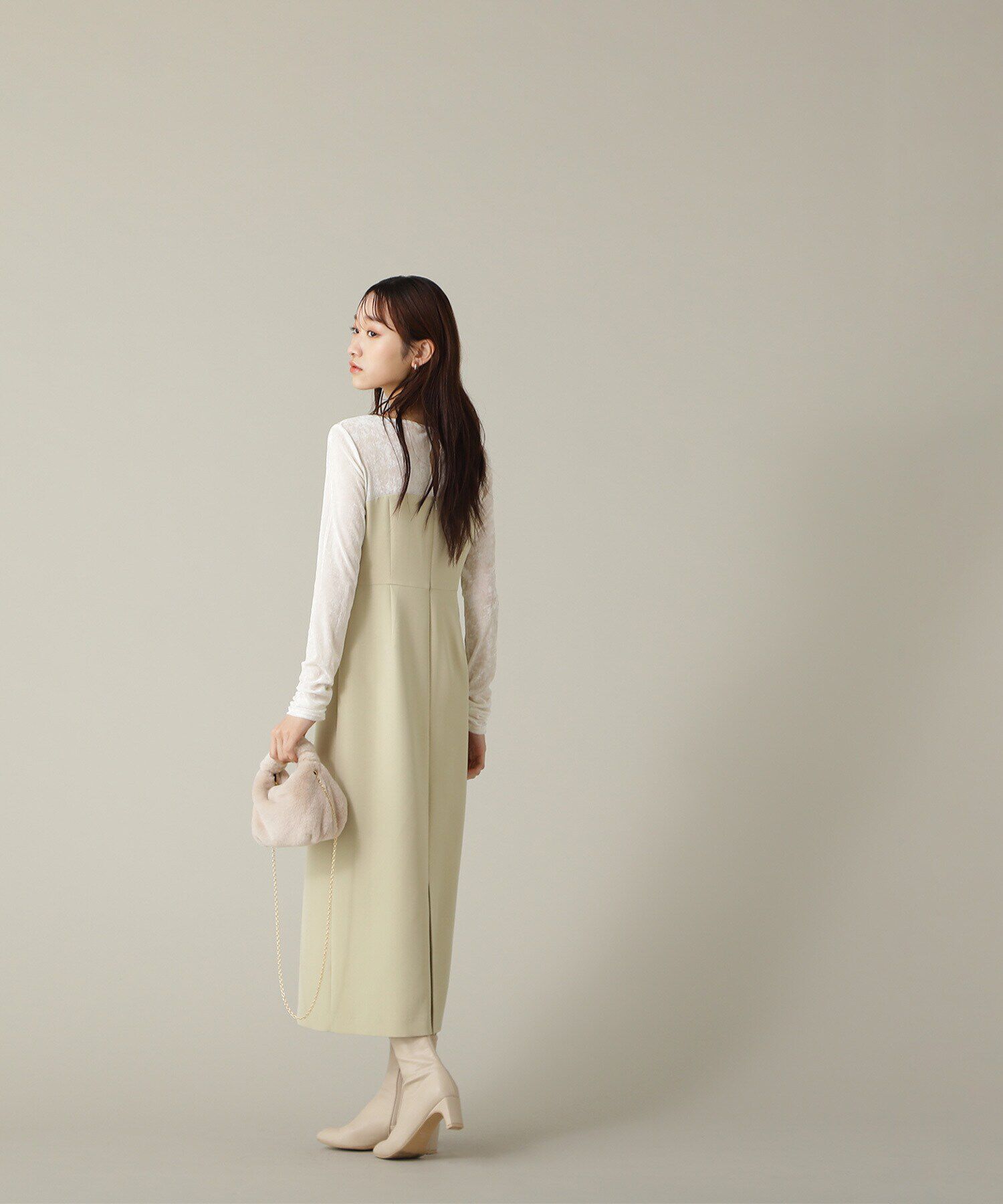  「ベロアドッキングナローワンピース」|ワンピース|