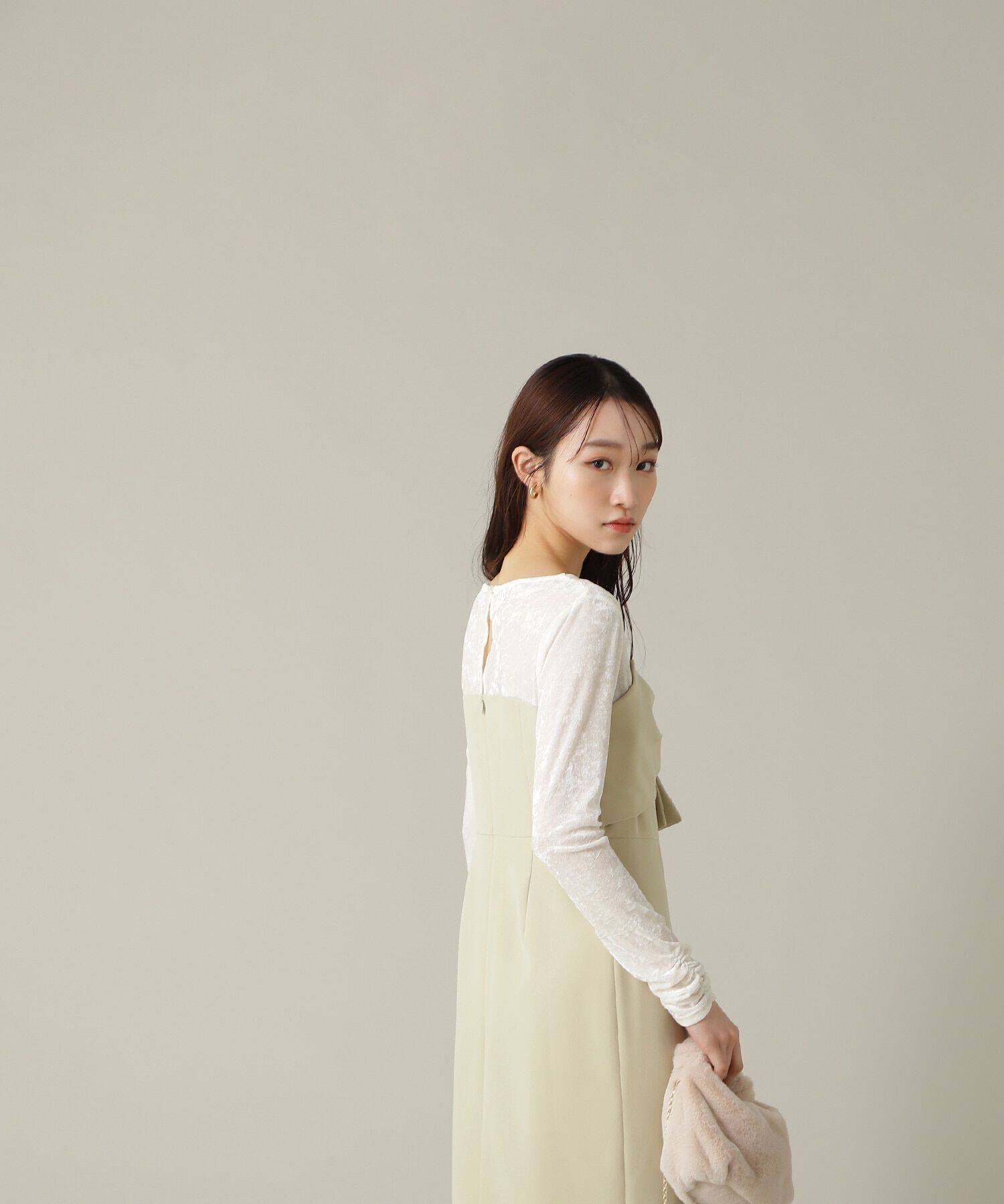  「ベロアドッキングナローワンピース」|ワンピース|