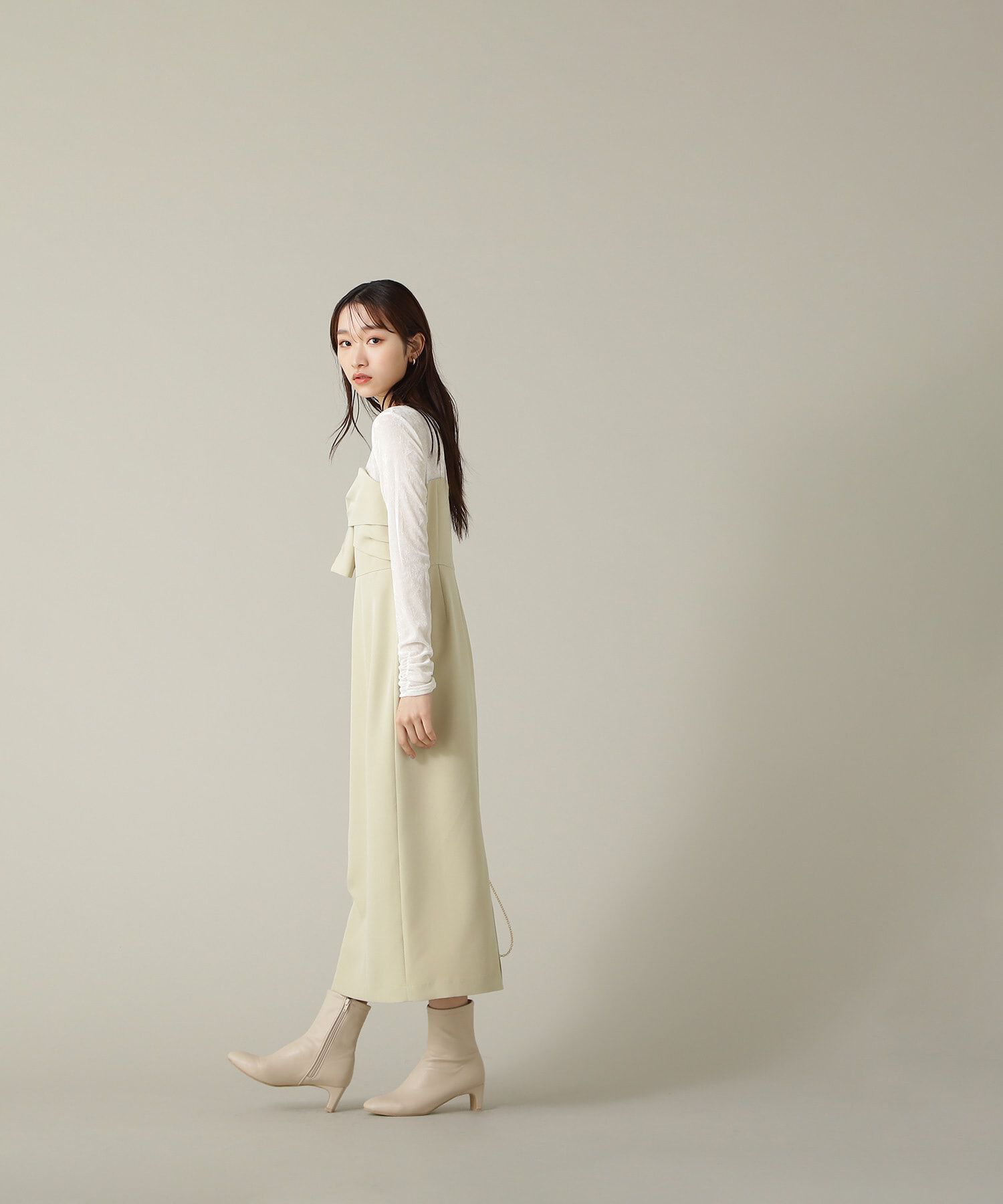  「ベロアドッキングナローワンピース」|ワンピース|