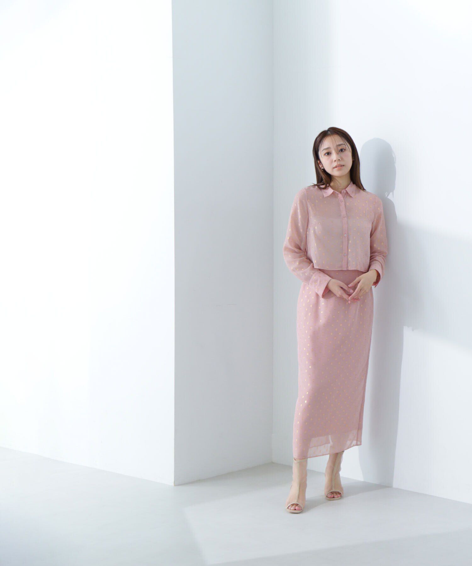  「シアーラメジャガード SETUP ナロースカート」|スカート|