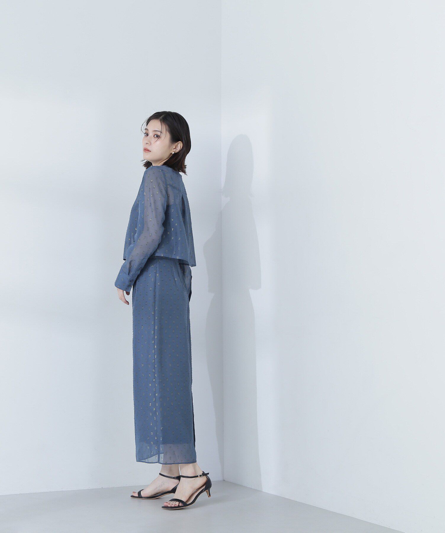  「シアーラメジャガード SETUP ナロースカート」|スカート|