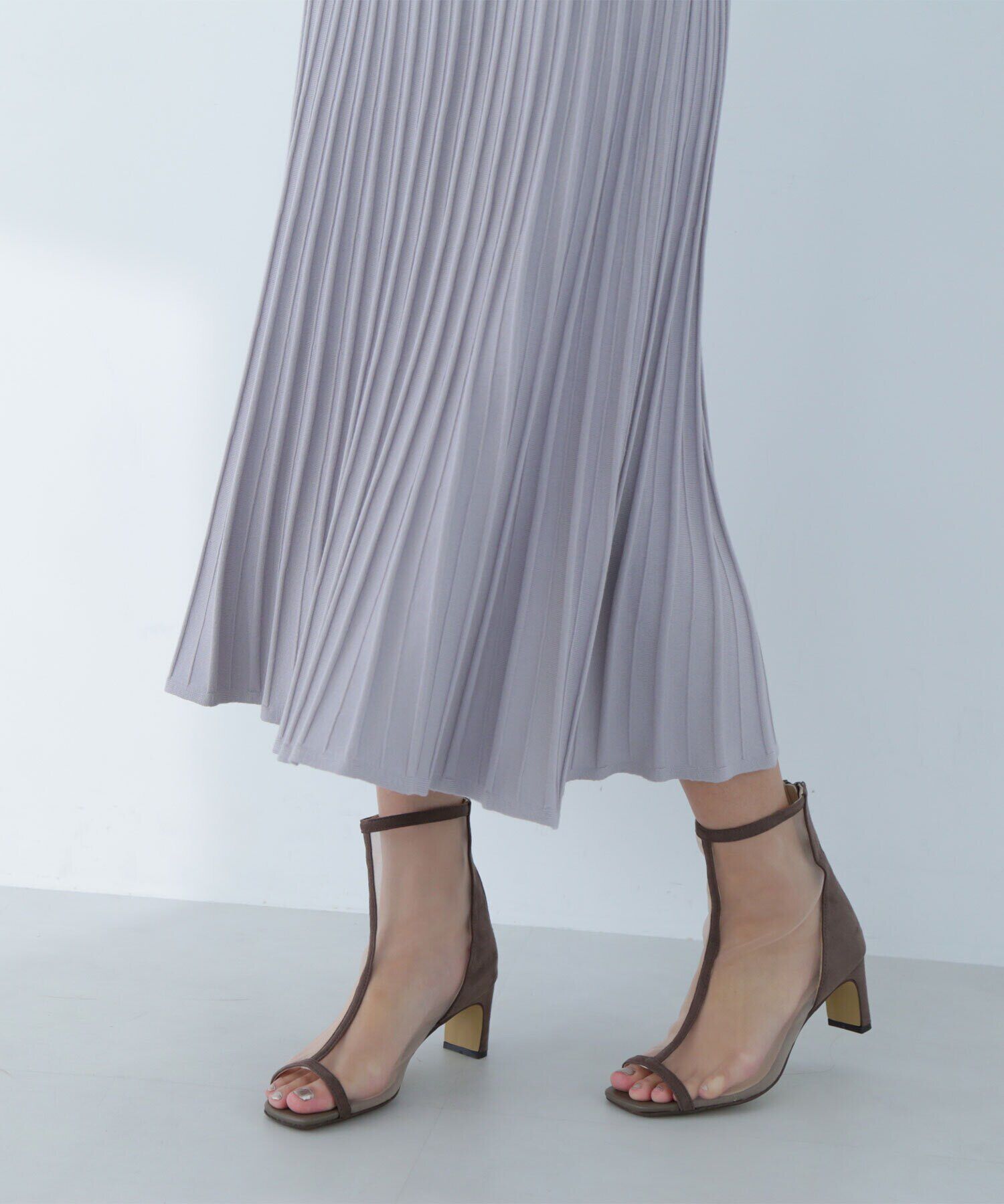  「スプリングツイードニットワンピース」|ワンピース|