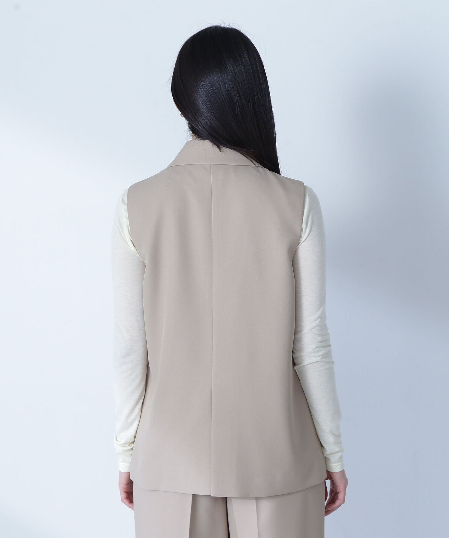  「リラクシーツイルシリーズ ダブルブレストテーラードジレ」|ブルゾン・スタジャン|