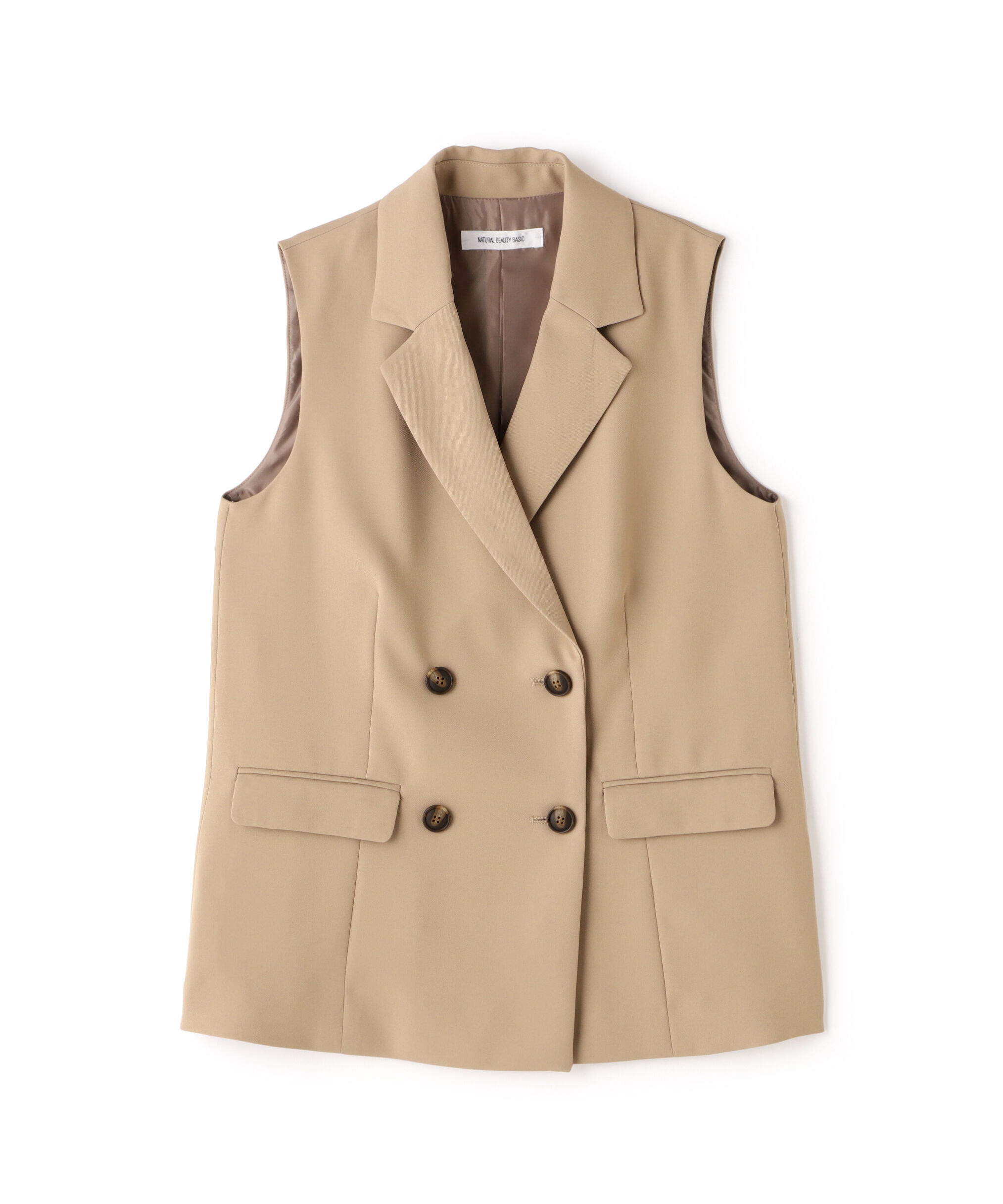  「リラクシーツイルシリーズ ダブルブレストテーラードジレ」|ブルゾン・スタジャン|