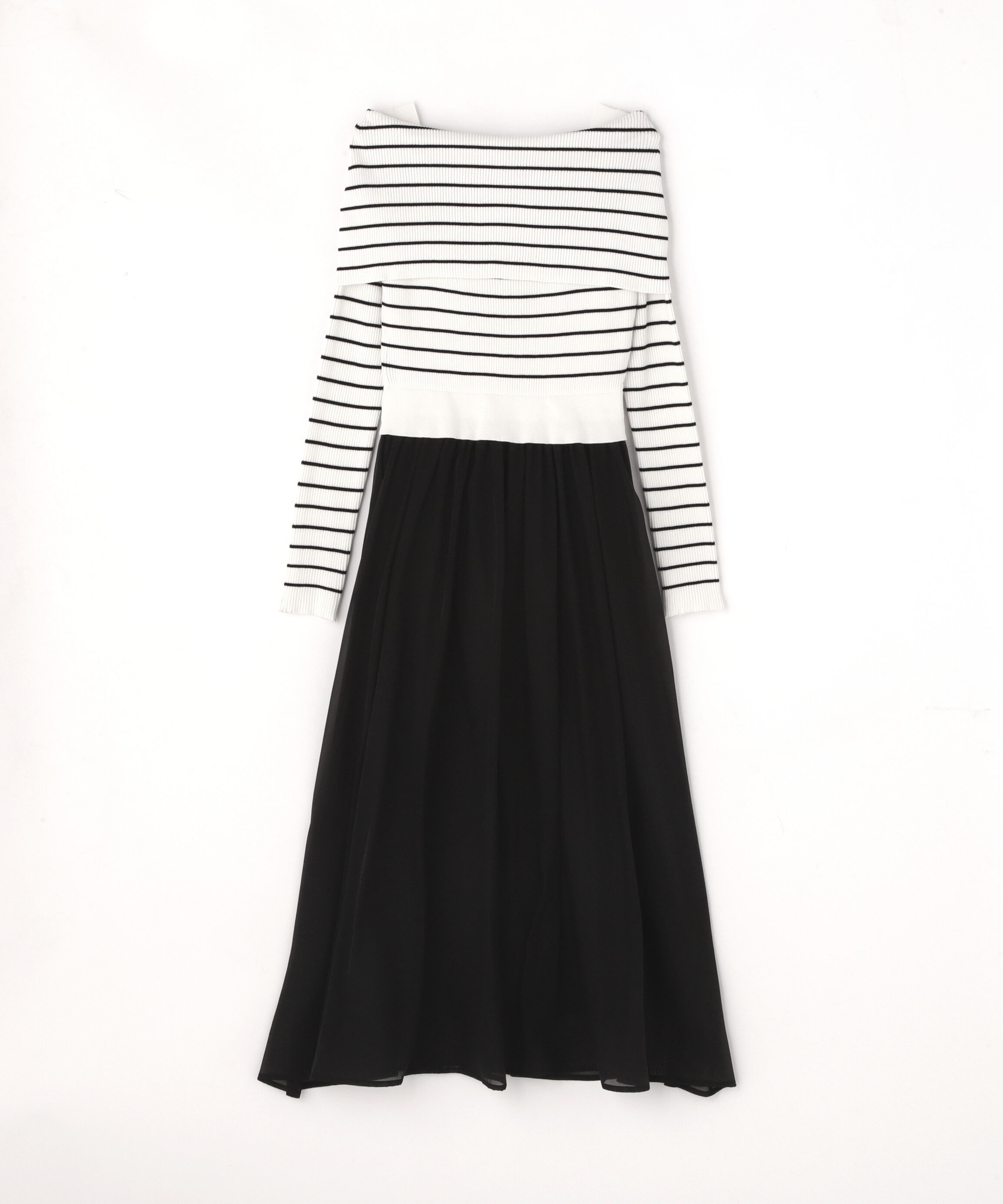  「オフショルドッキングニットワンピース」|ワンピース|