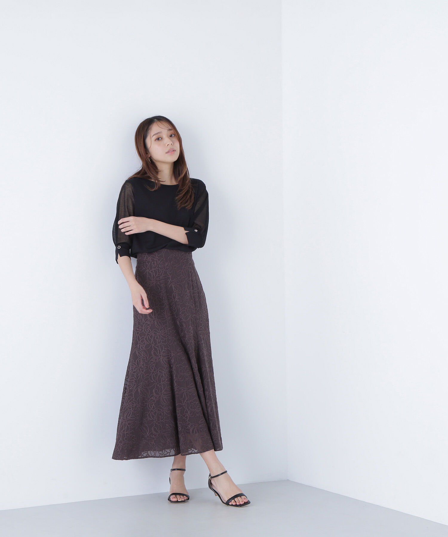  「シアースリーブハトメカフスニット」|ニット・セーター|