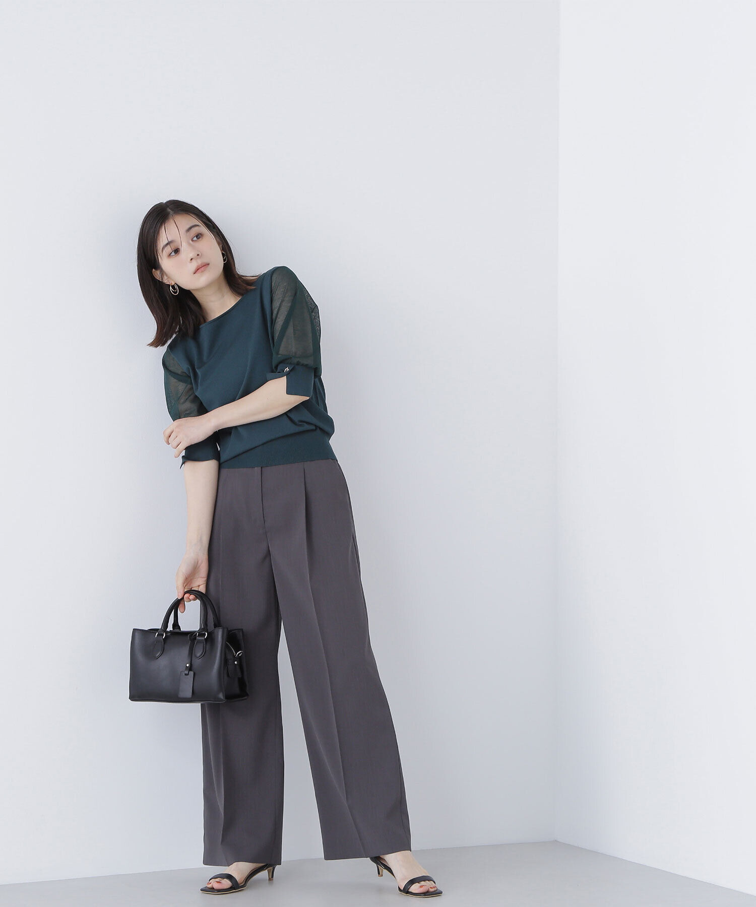  「シアースリーブハトメカフスニット」|ニット・セーター|