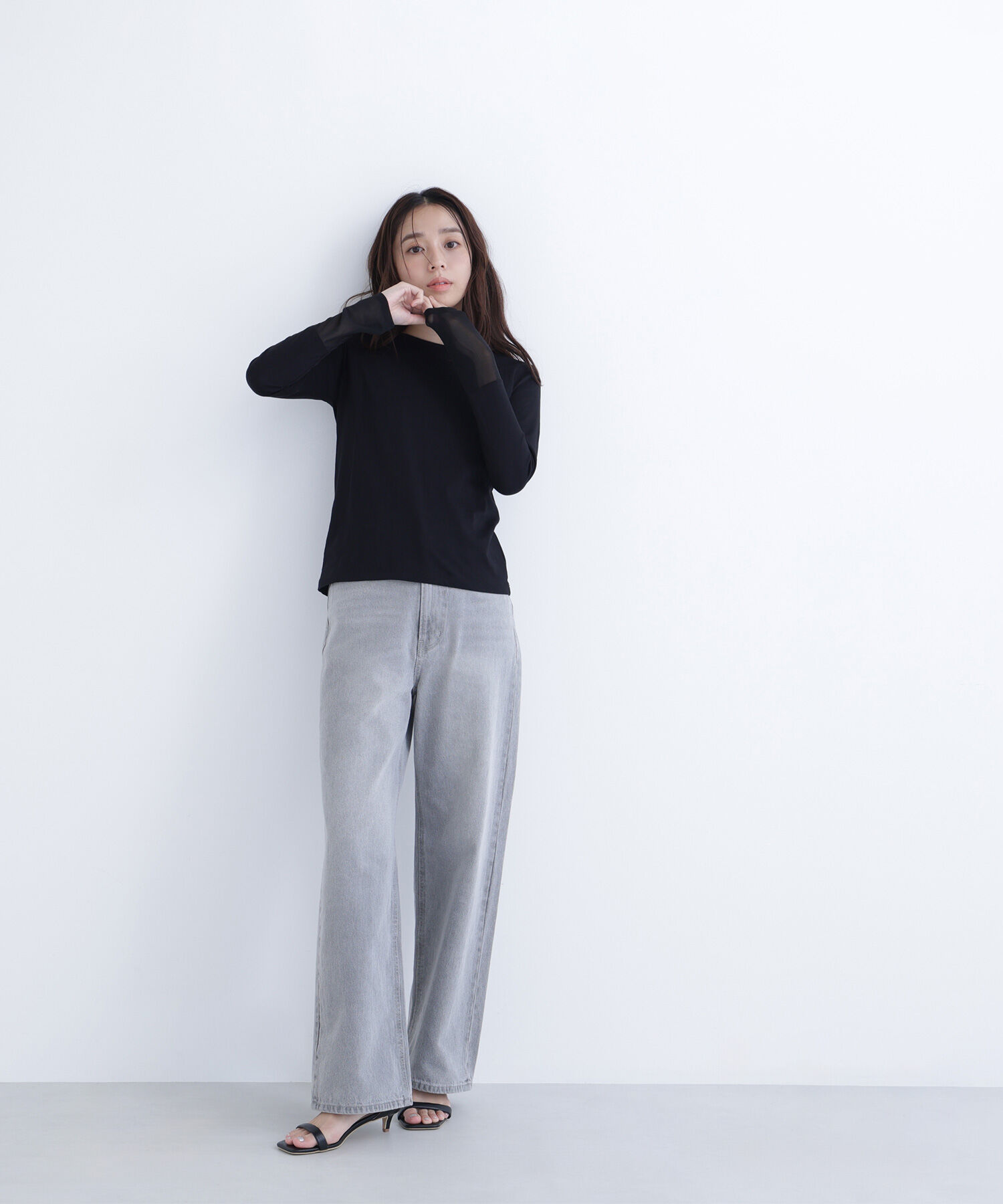  「シアーカフスカットソー」|Tシャツ・カットソー|