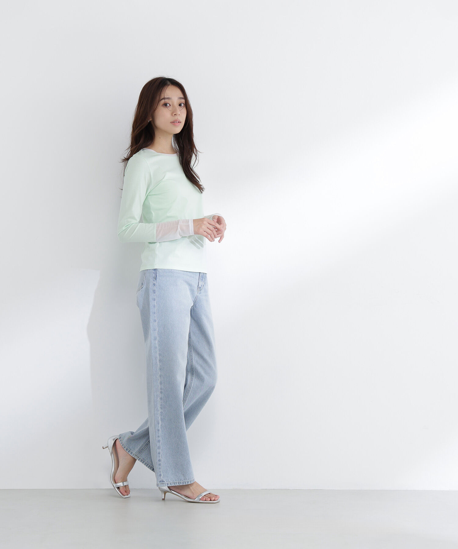  「シアーカフスカットソー」|Tシャツ・カットソー|