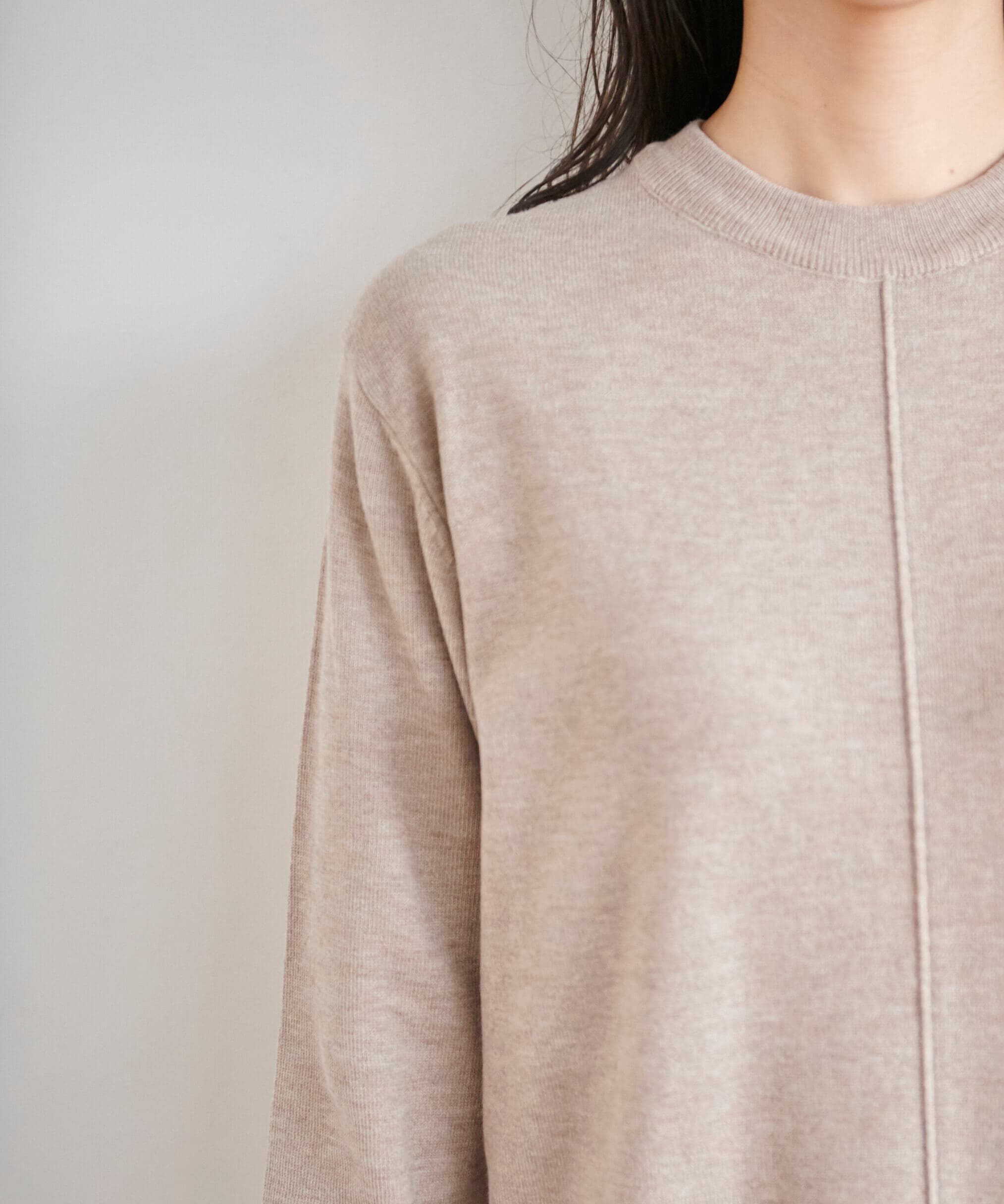  「ハイネックレイヤードニットワンピース」|ワンピース|