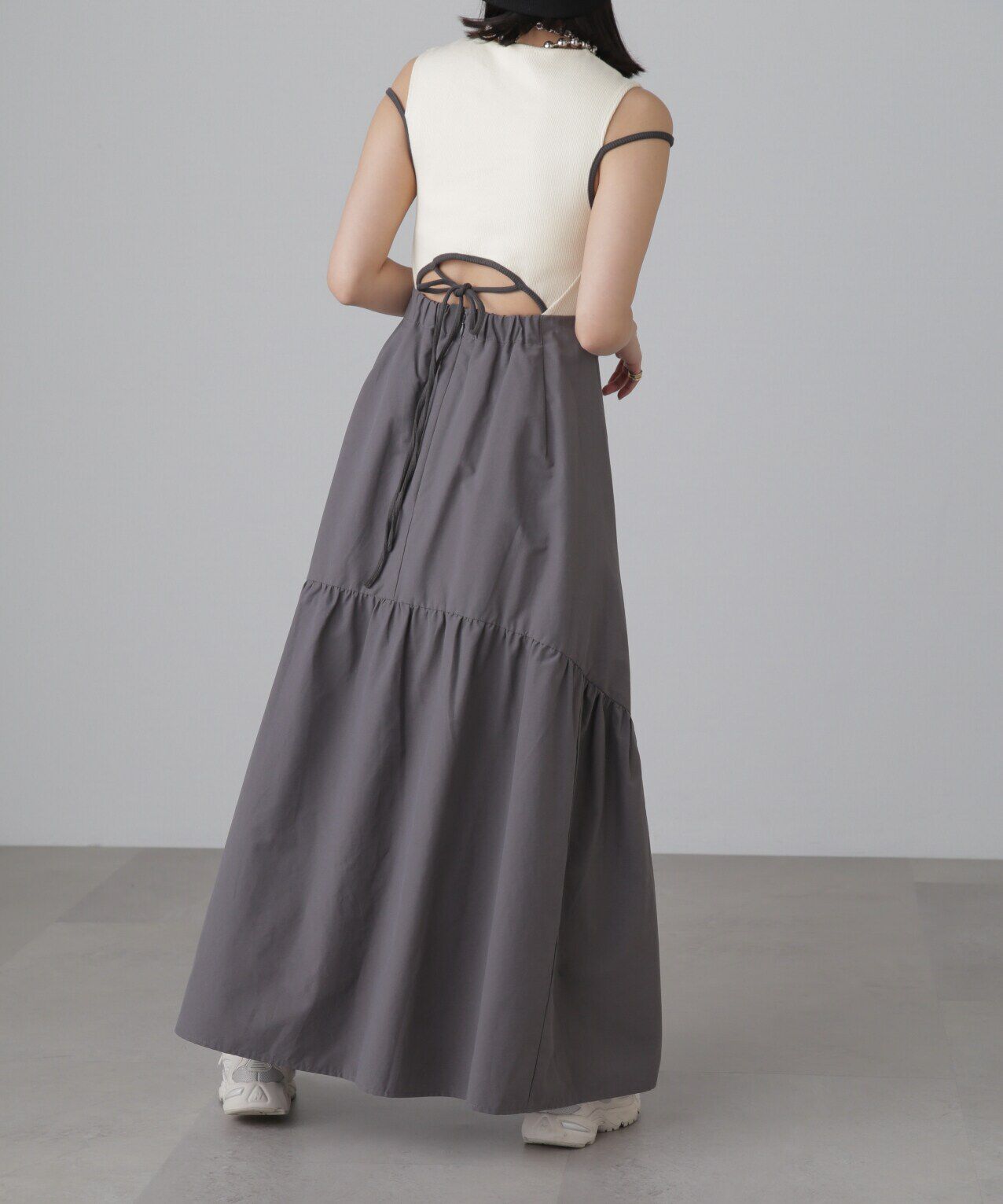  「ドッキングアウトカットフレアワンピース」|ワンピース|