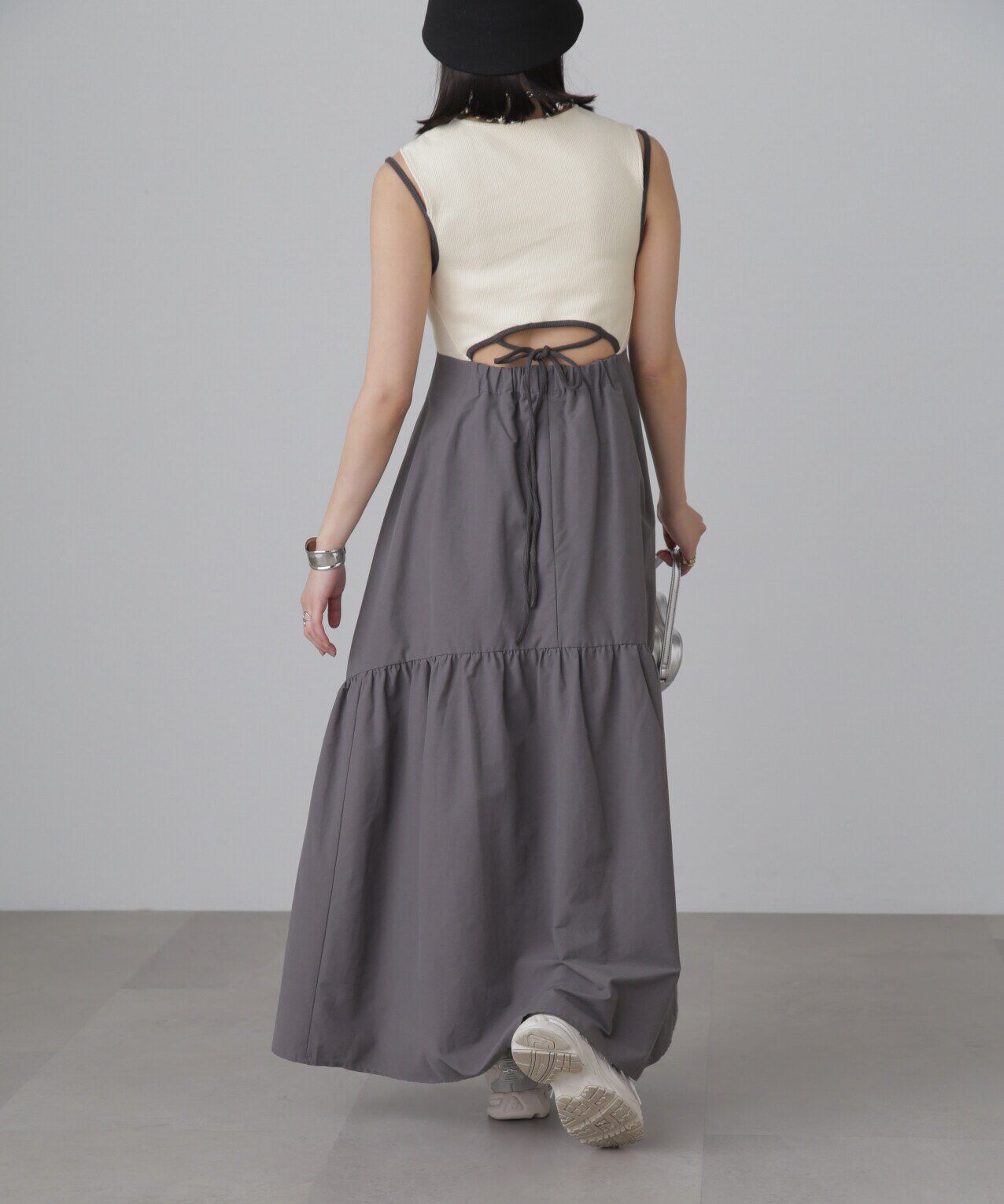  「ドッキングアウトカットフレアワンピース」|ワンピース|