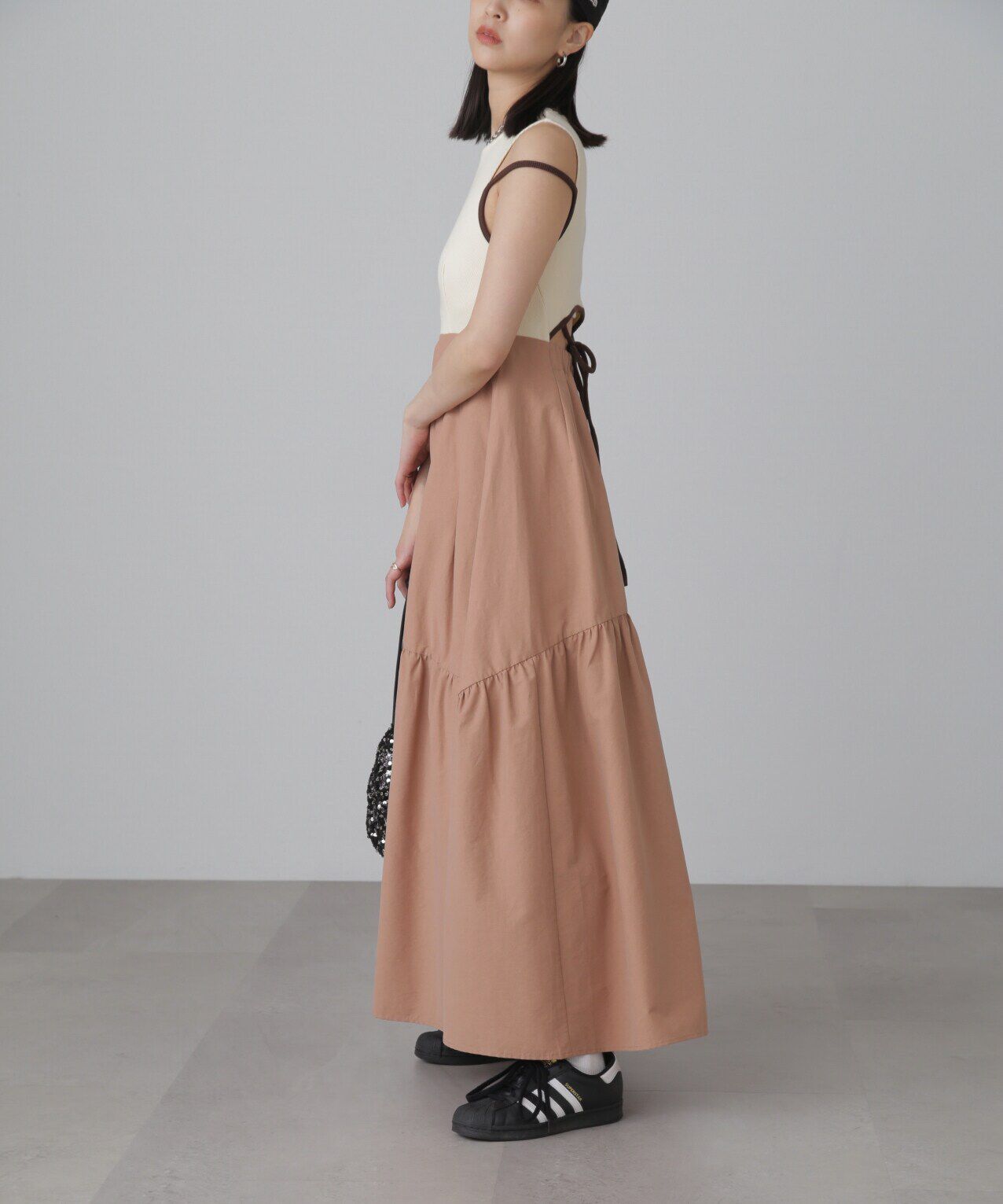  「ドッキングアウトカットフレアワンピース」|ワンピース|