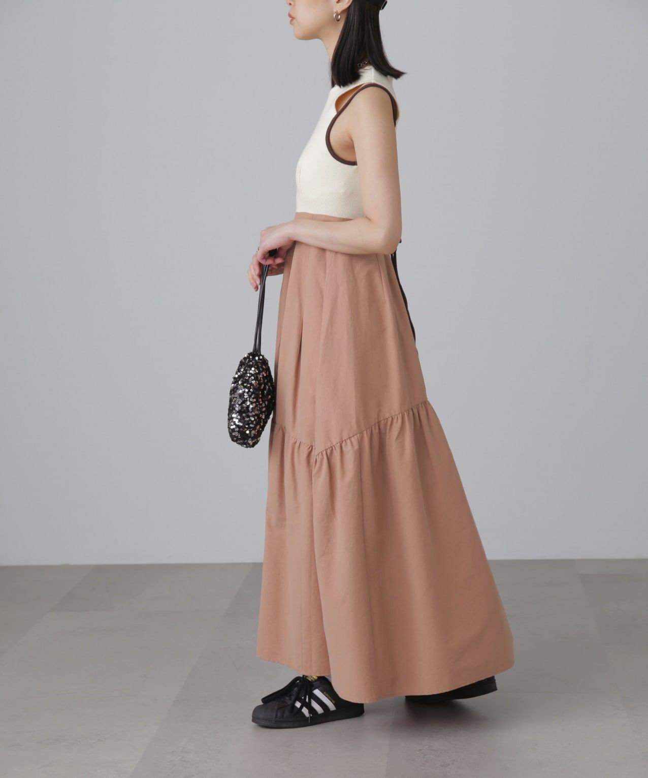  「ドッキングアウトカットフレアワンピース」|ワンピース|