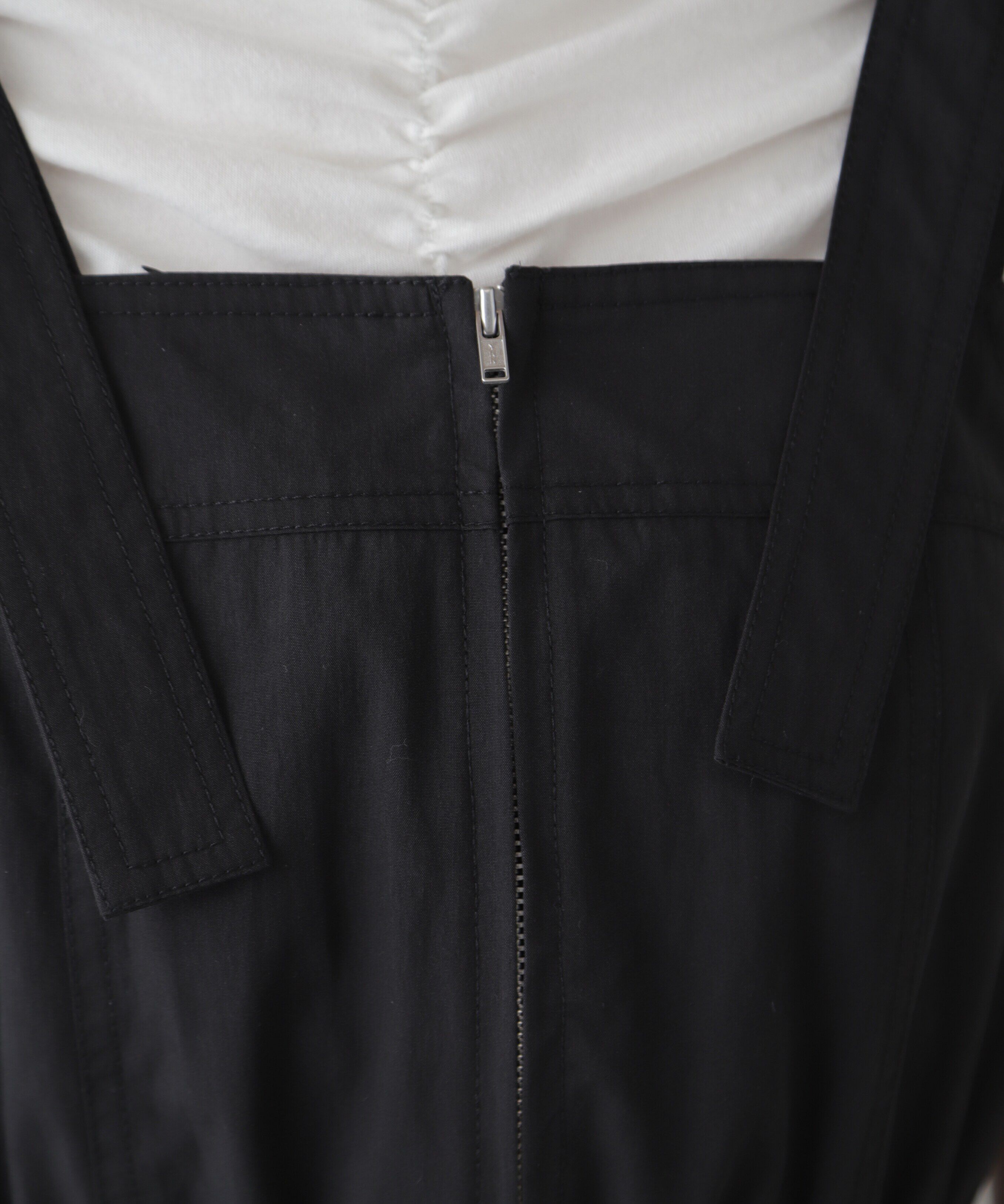  「フロントジップジャンパースカート」|ワンピース|