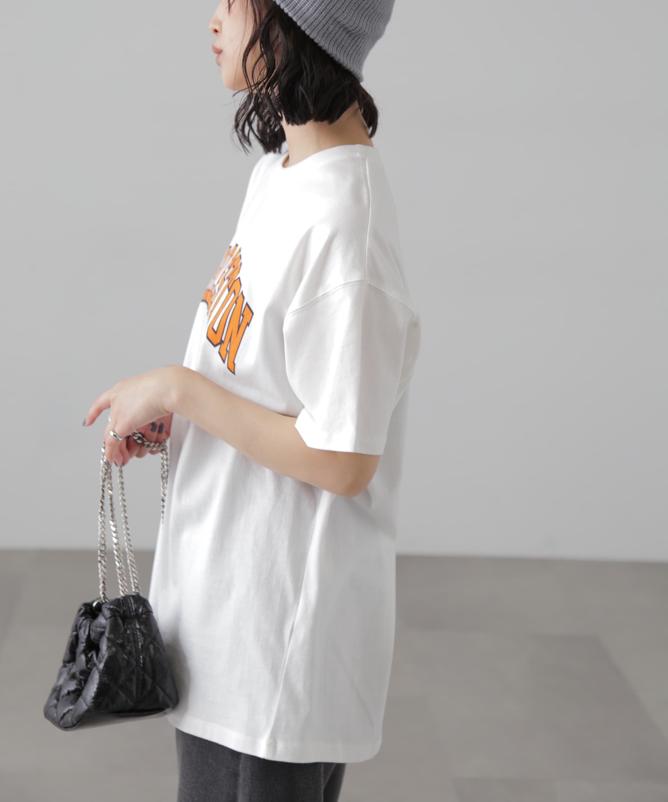  「カレッジロゴビッグTシャツ」|Tシャツ・カットソー|