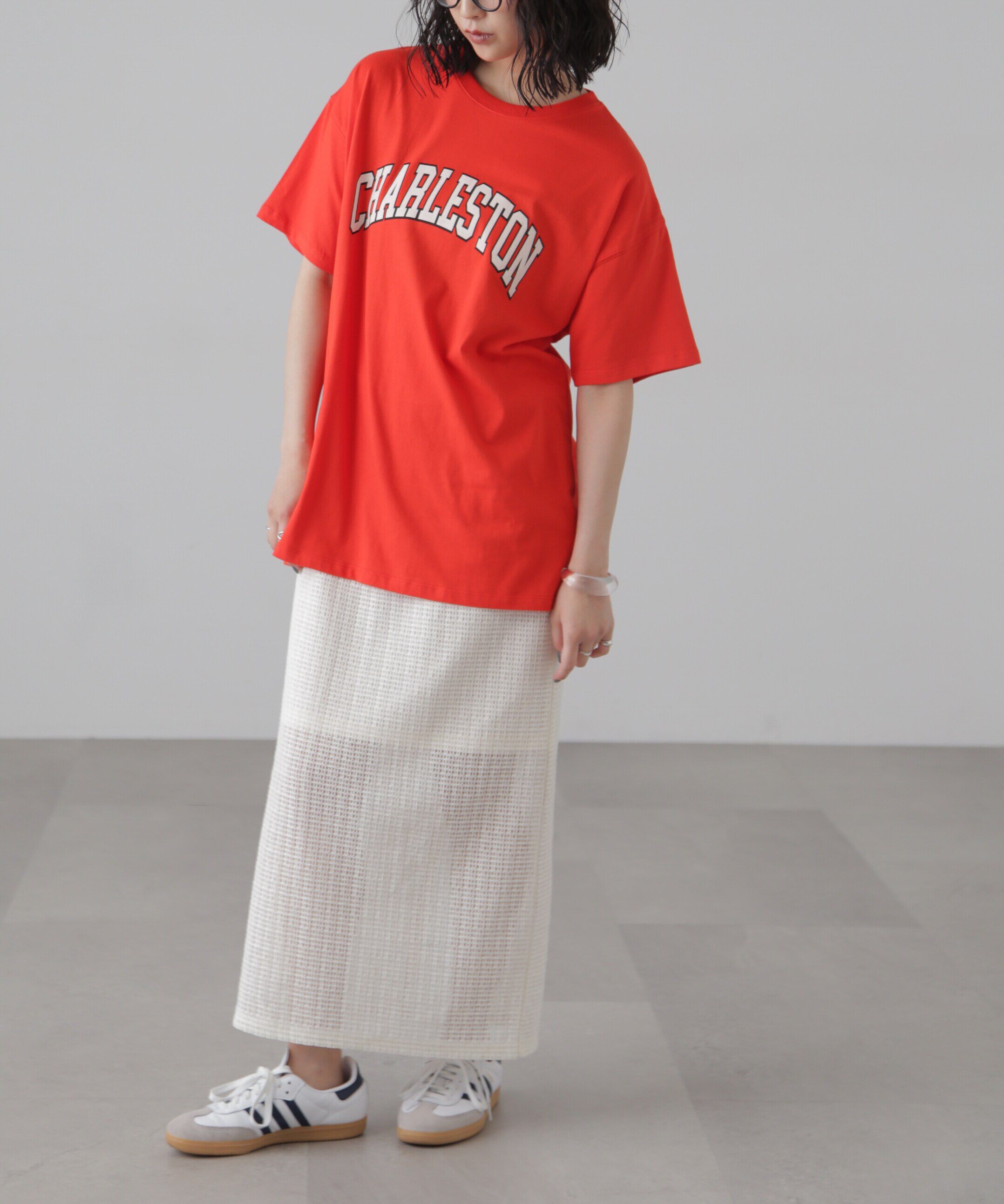  「カレッジロゴビッグTシャツ」|Tシャツ・カットソー|