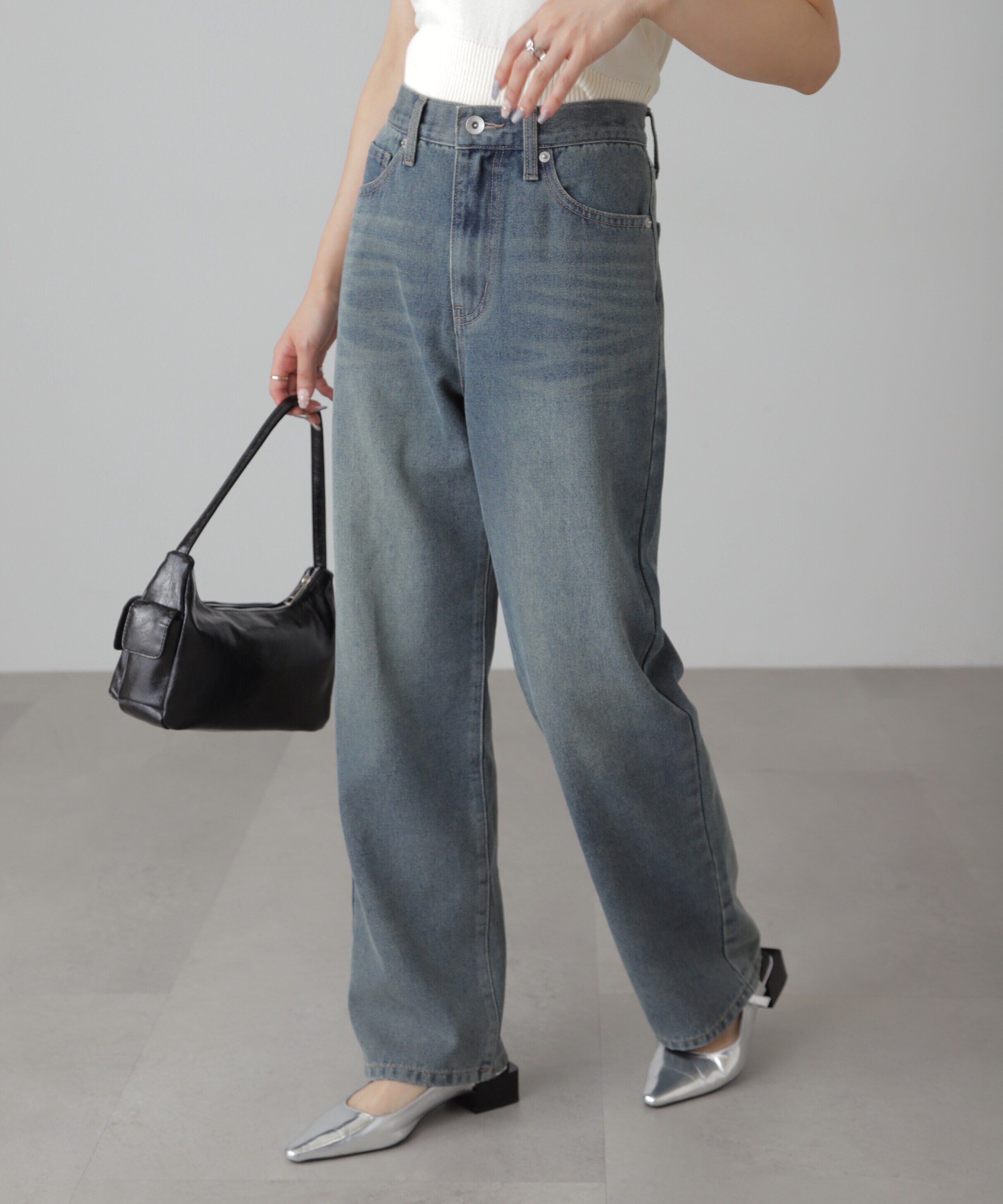  「[XS-Lサイズ展開]ストレートデニムパンツ」|その他|