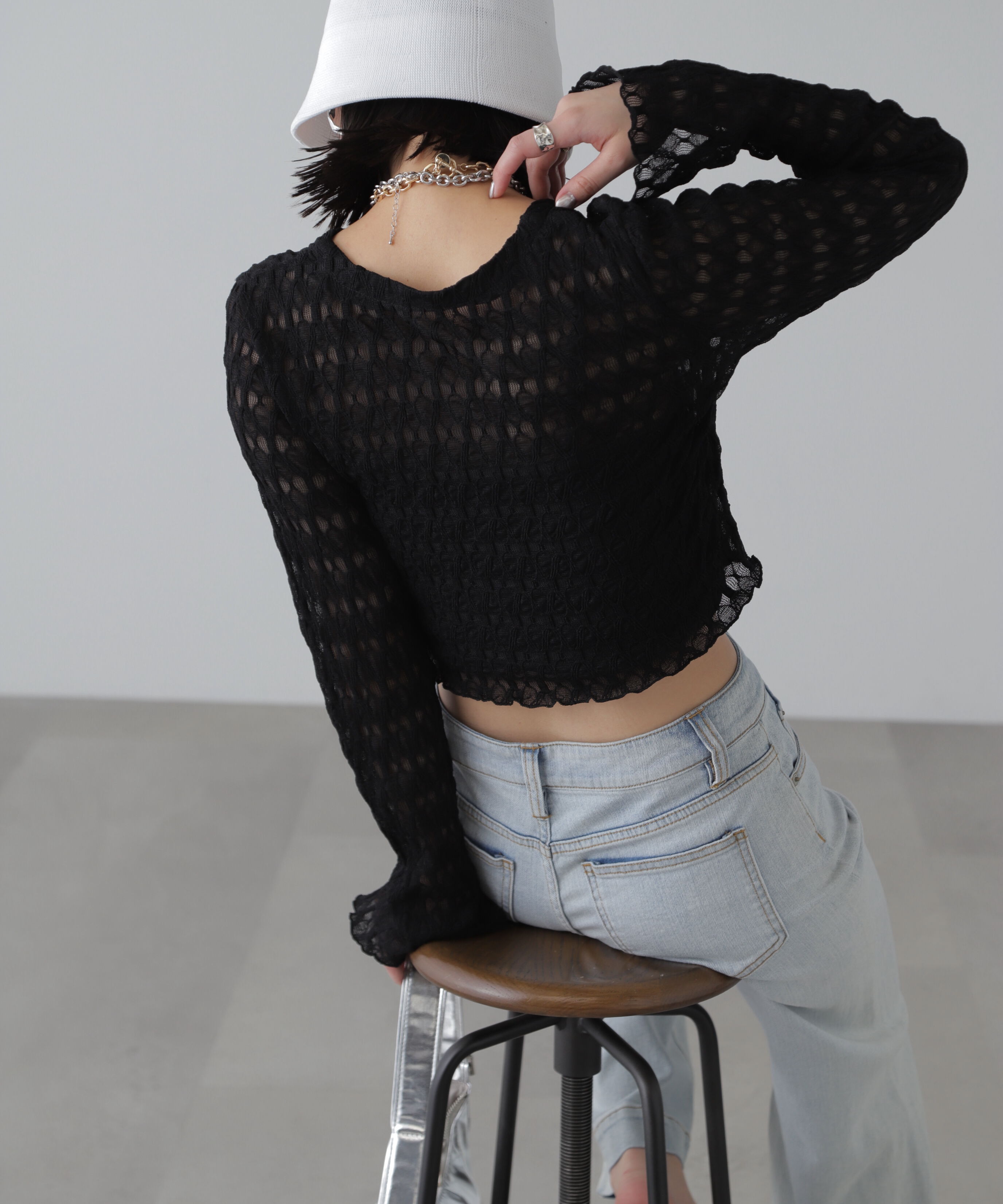  「シアーチュールカーディガン」|Tシャツ・カットソー|