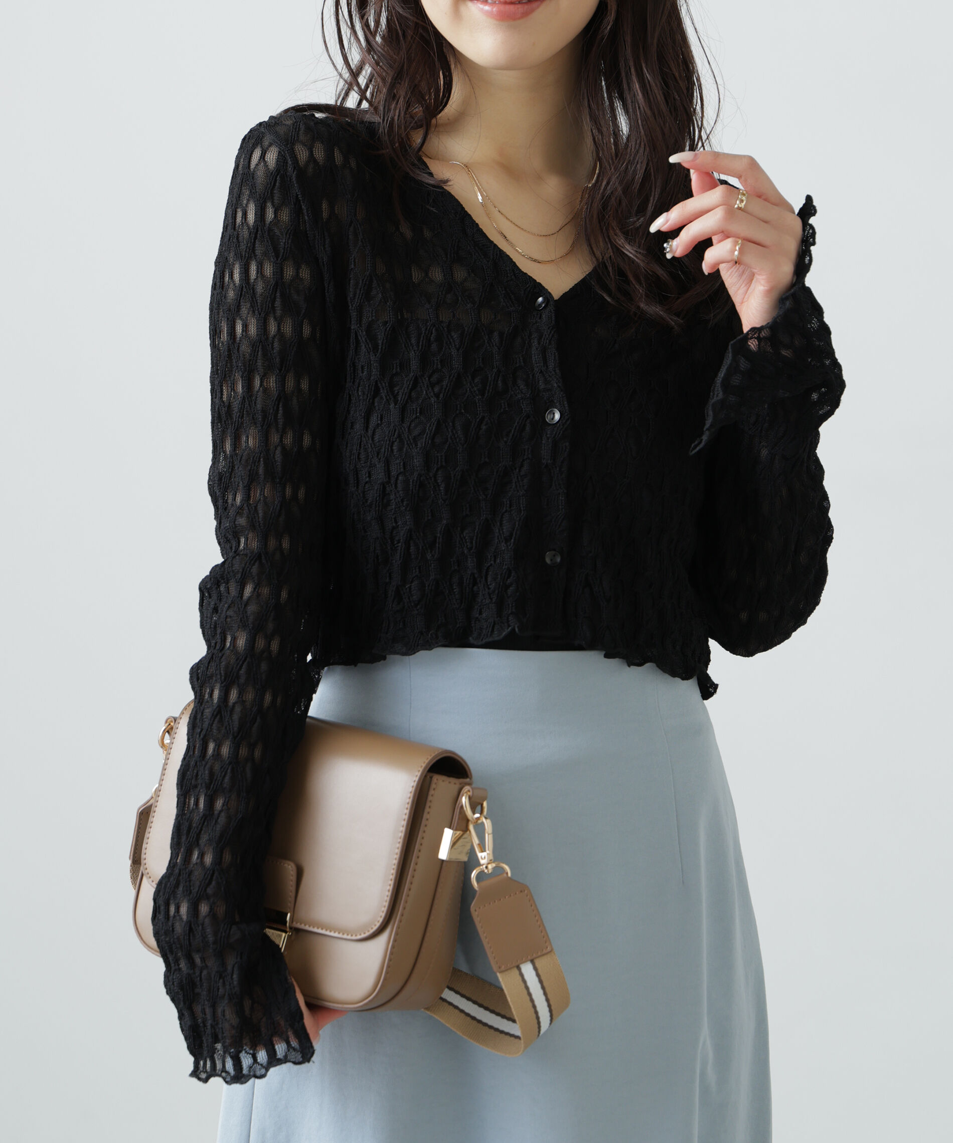  「シアーチュールカーディガン」|Tシャツ・カットソー|