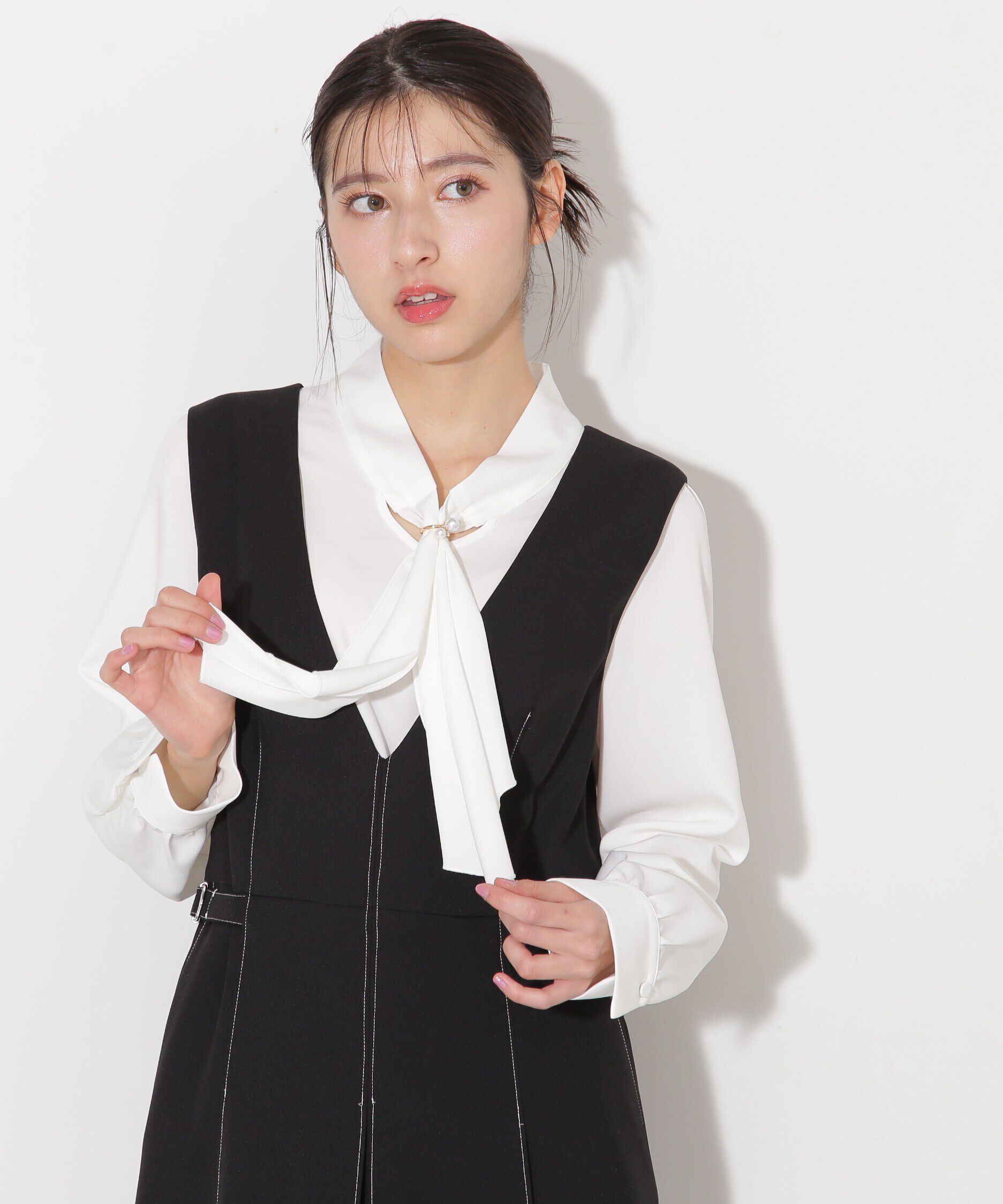  「ラッフルボウタイブラウス」|シャツ・ブラウス|